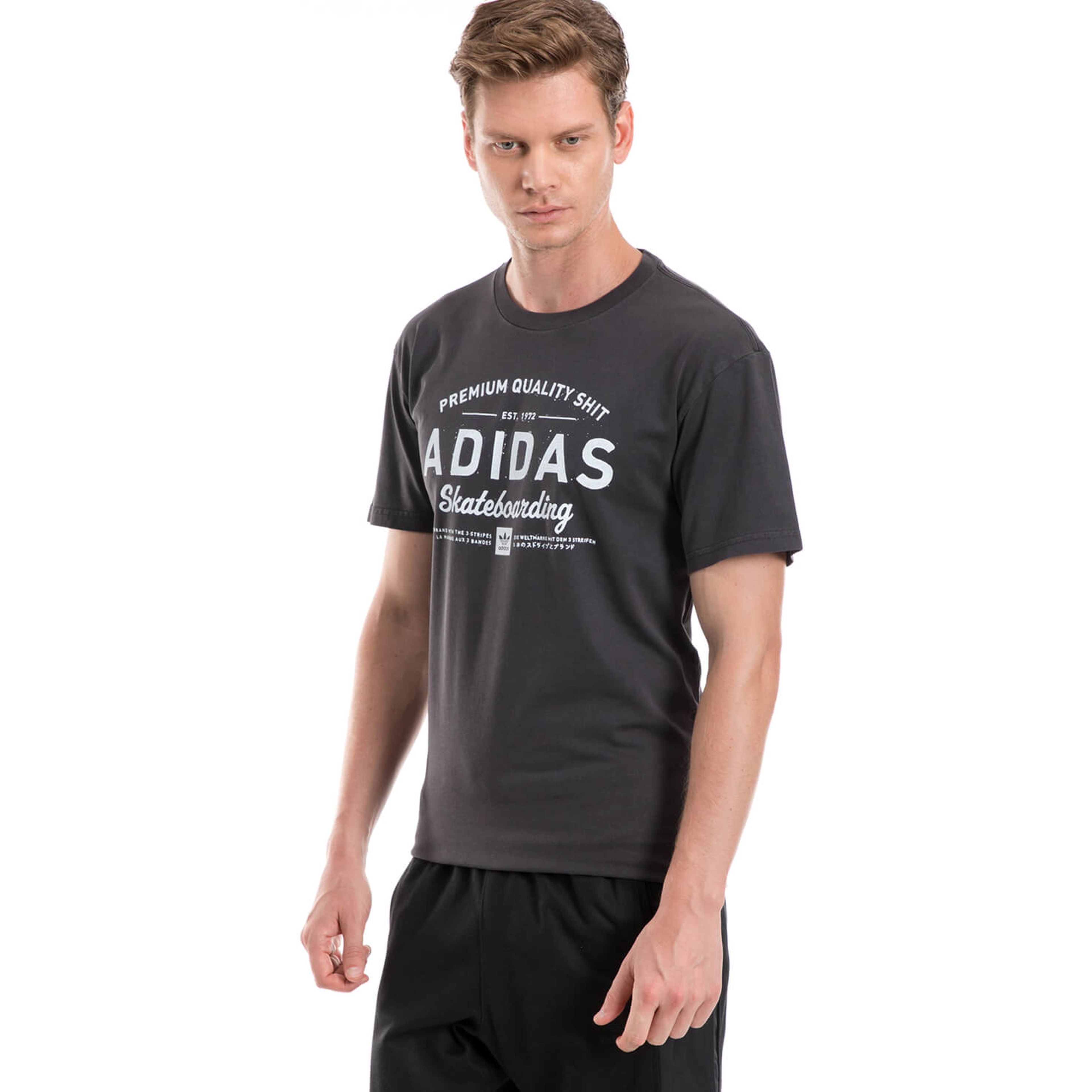 adidas adidad Grmnt Dye Erkek Siyah Tshirt