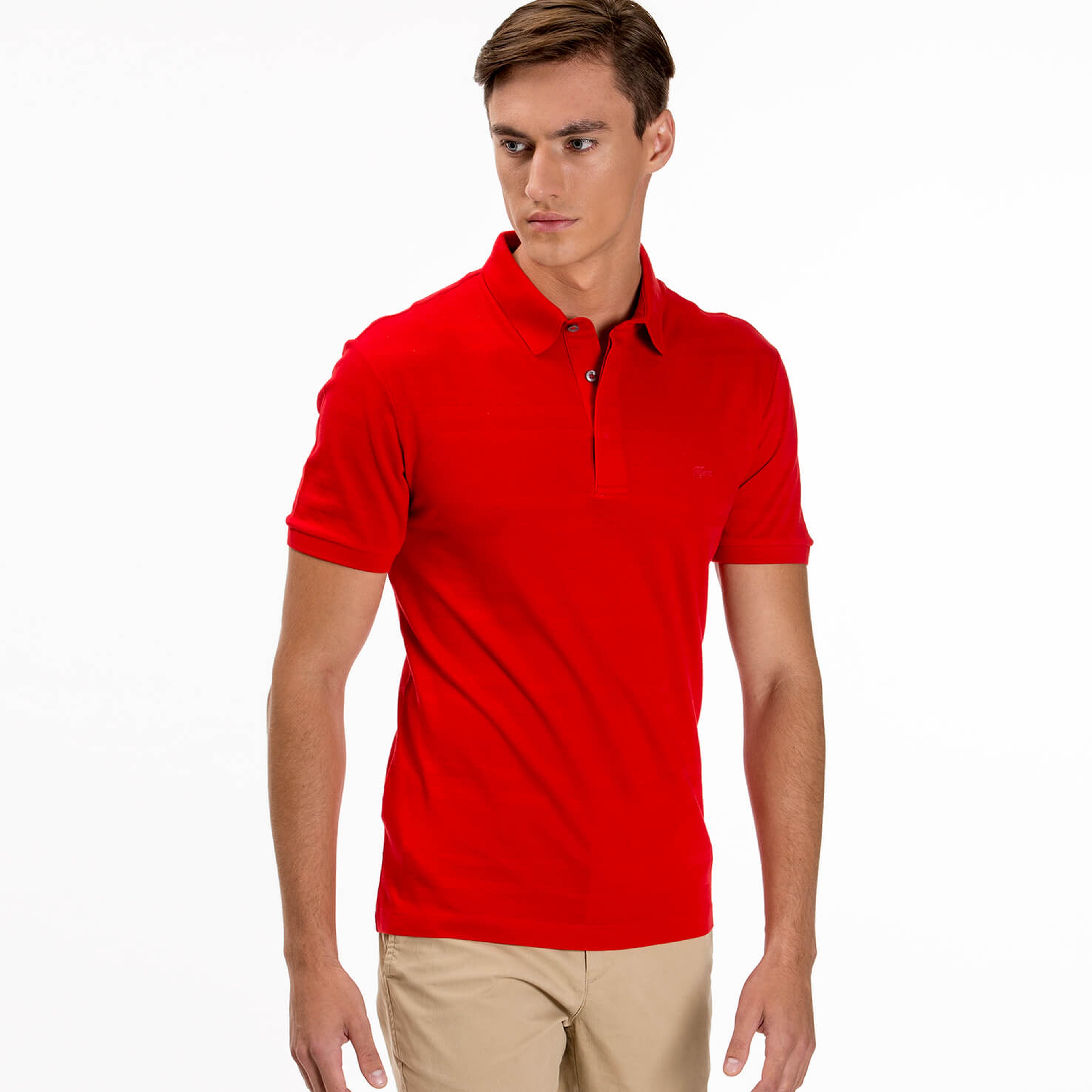 Lacoste Erkek Kırmızı Slim Fit Polo