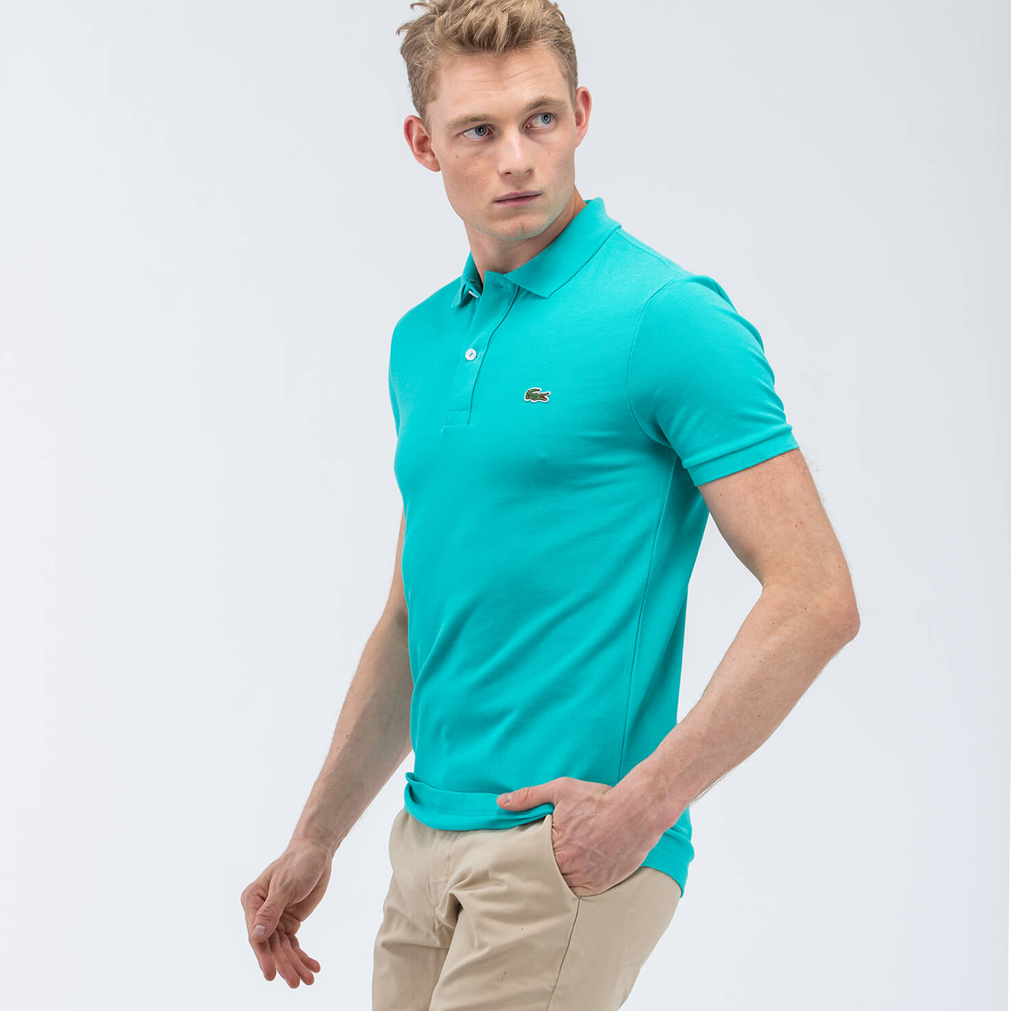 Lacoste Erkek Yeşil Slim Fit Polo
