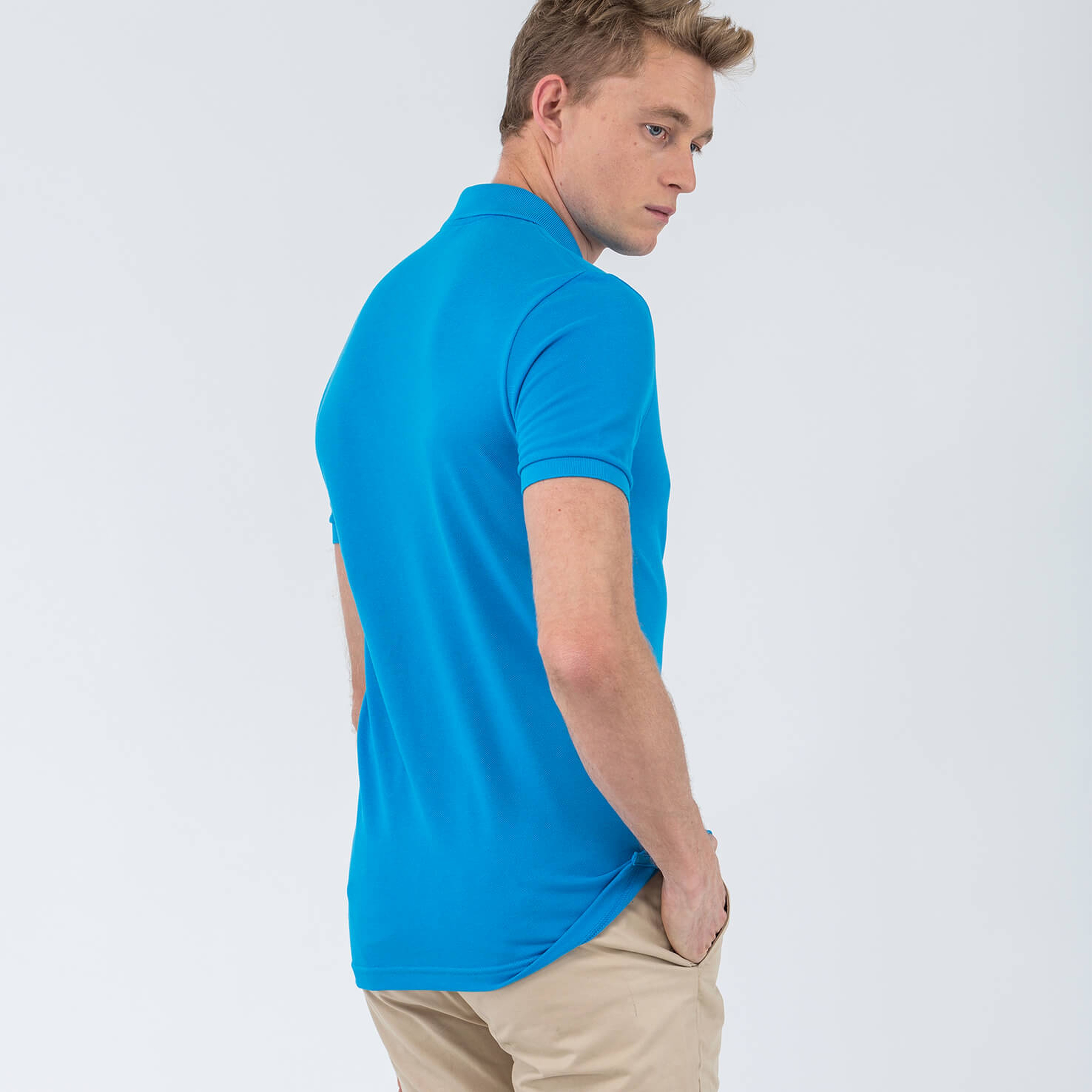 Lacoste Erkek Mavi Slim Fit Polo