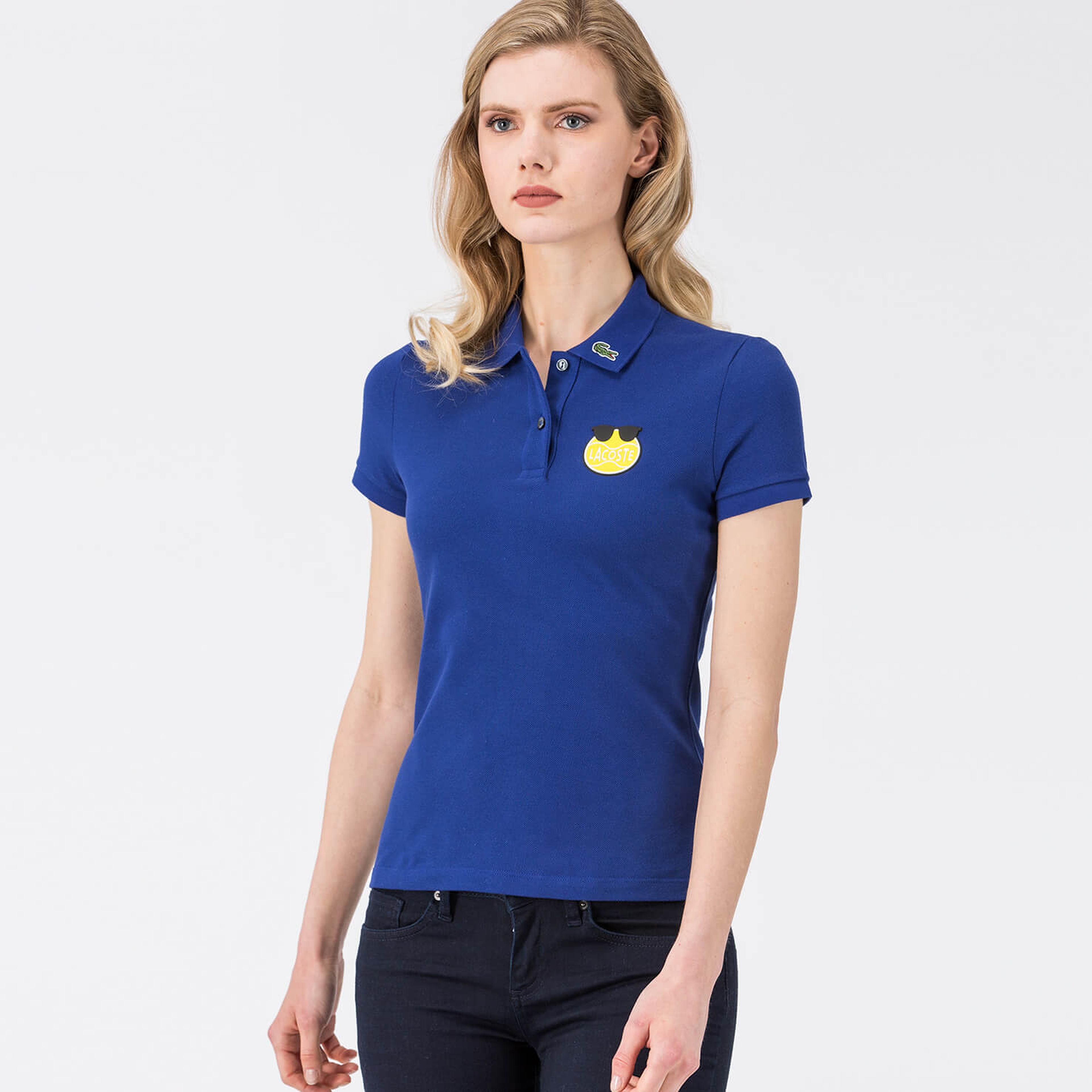 Lacoste Yazbükey Mavi Kadın Polo Tshirt