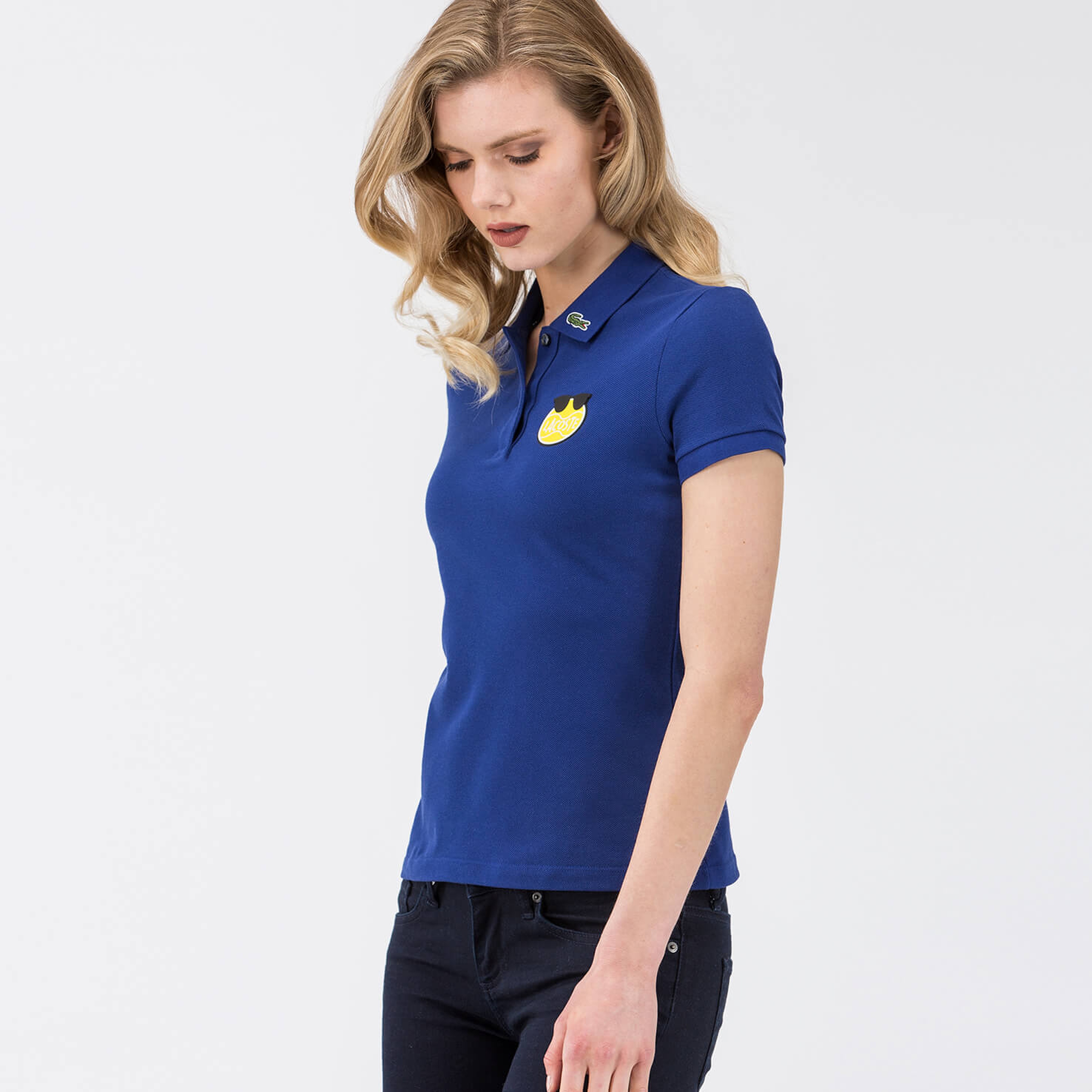 Lacoste Yazbükey Mavi Kadın Polo Tshirt