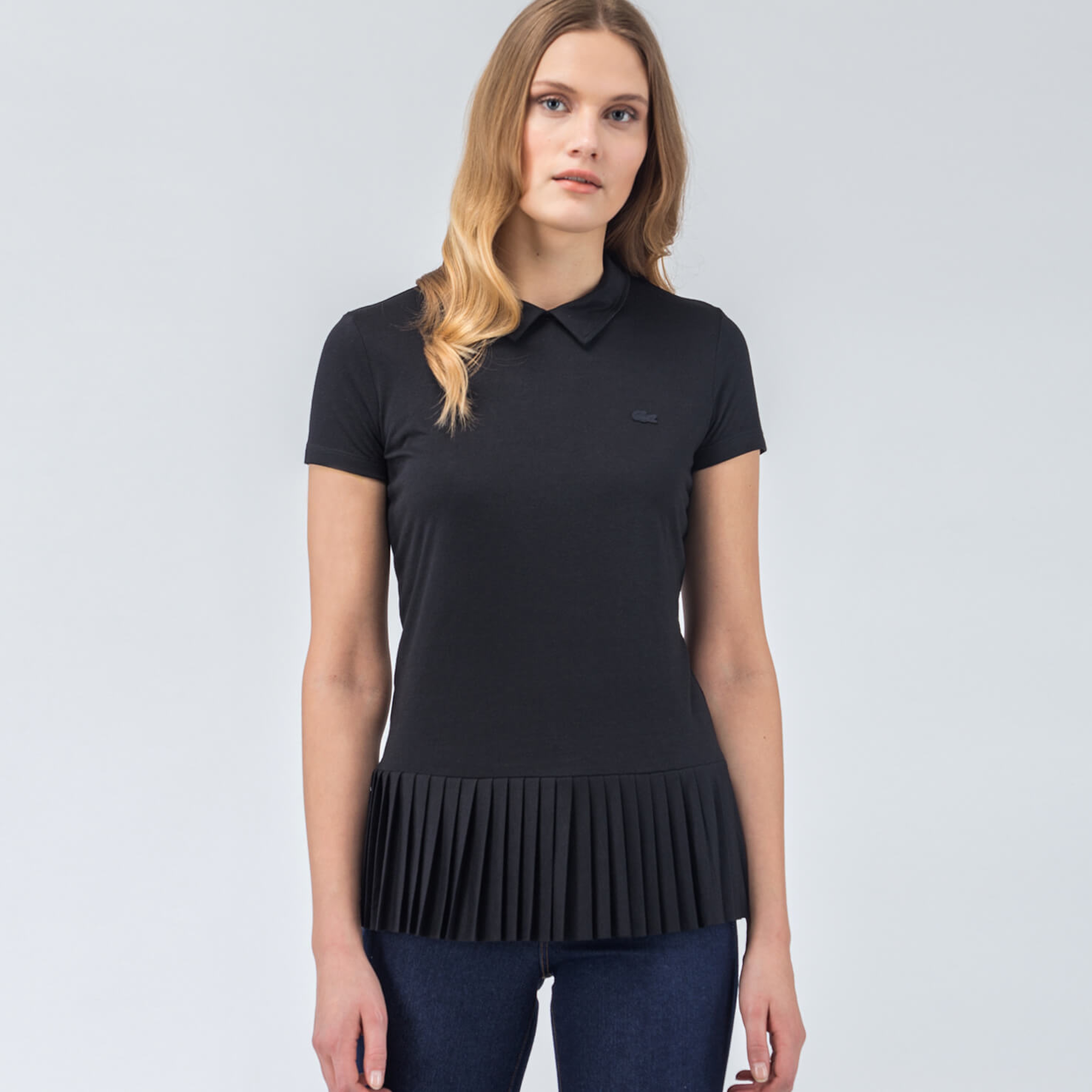 Lacoste Siyah Kısa Kollu Kadın Polo