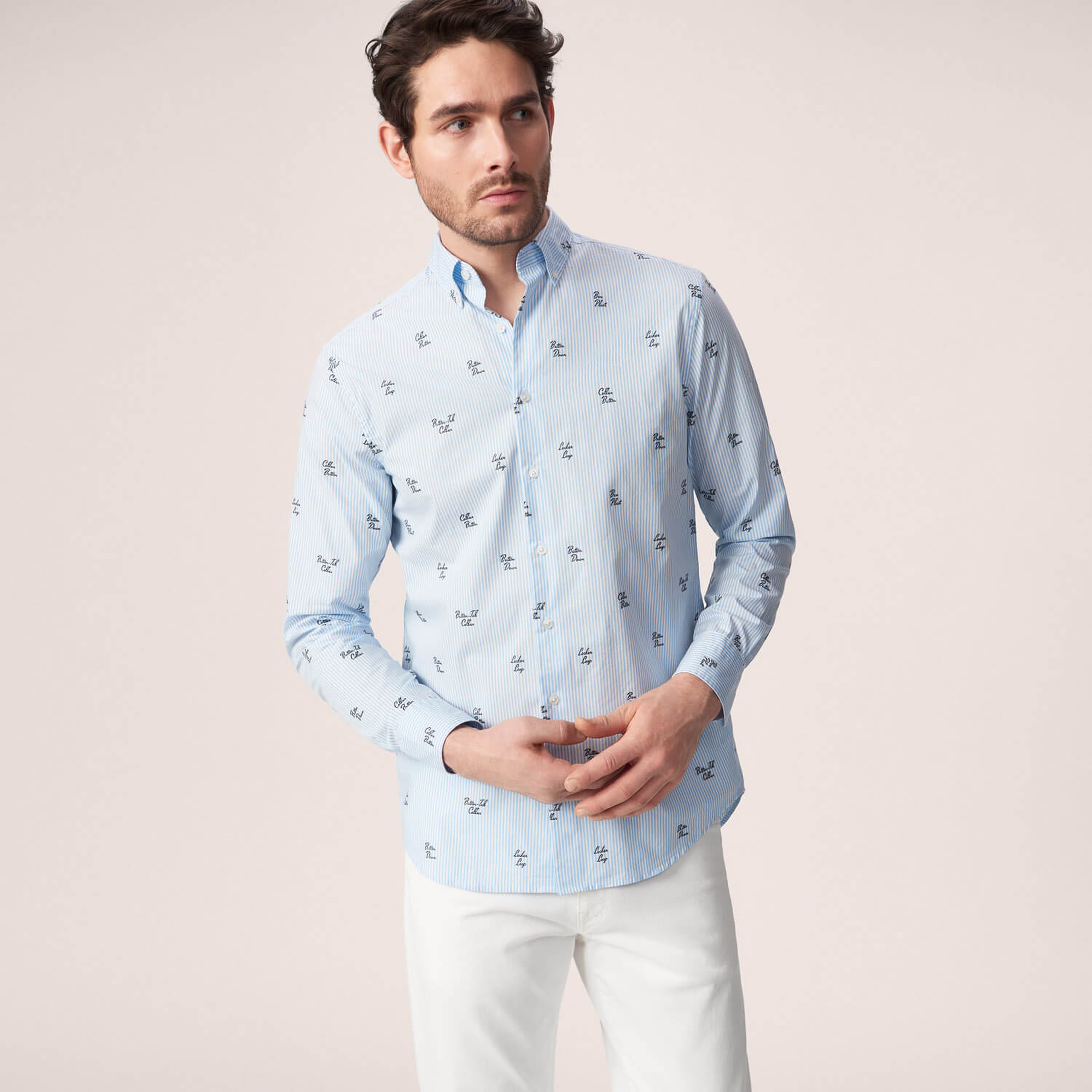 Gant Erkek Mavi Uzun Kollu Regular Fit Gömlek