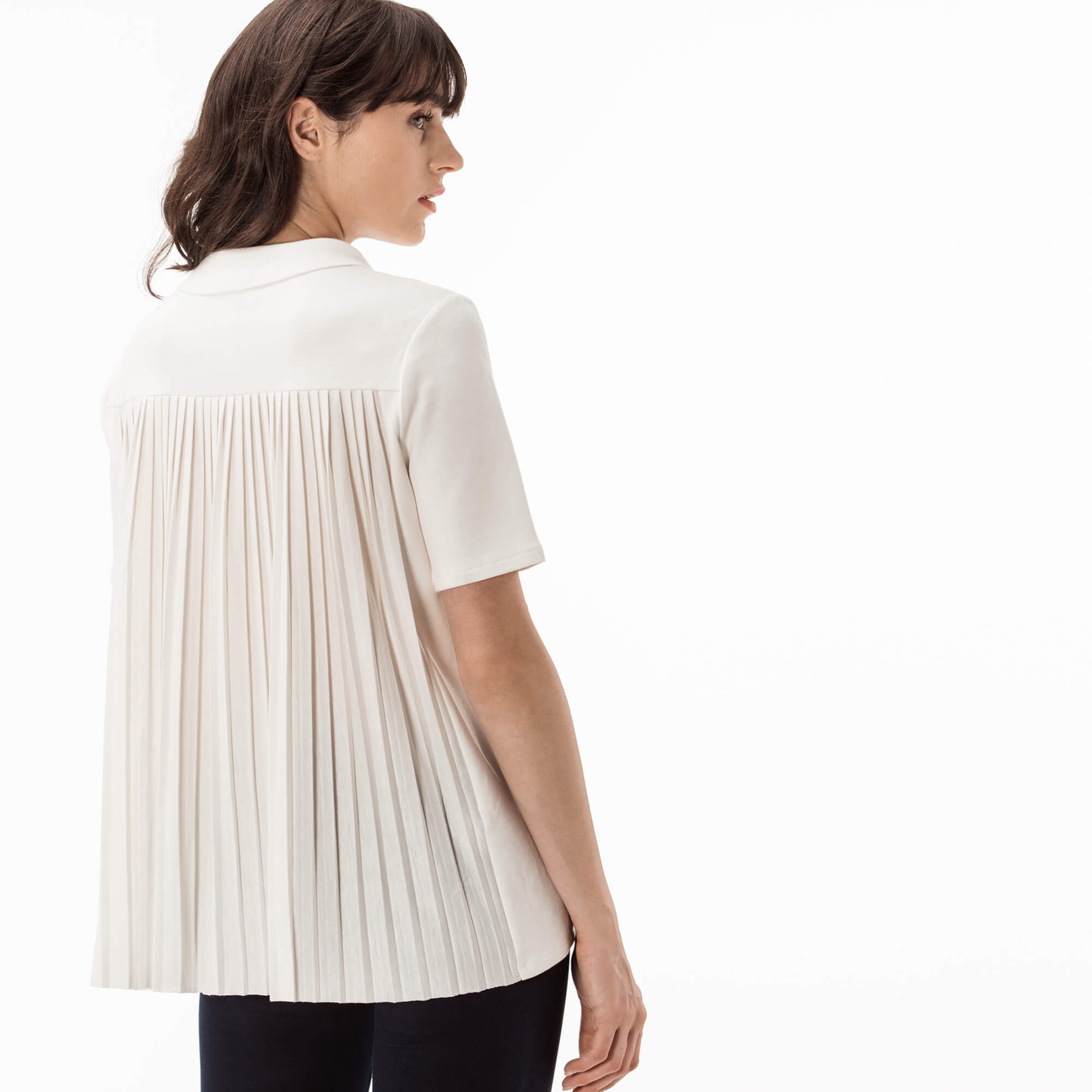 Lacoste Kadın Beyaz Kısa Kollu Polo