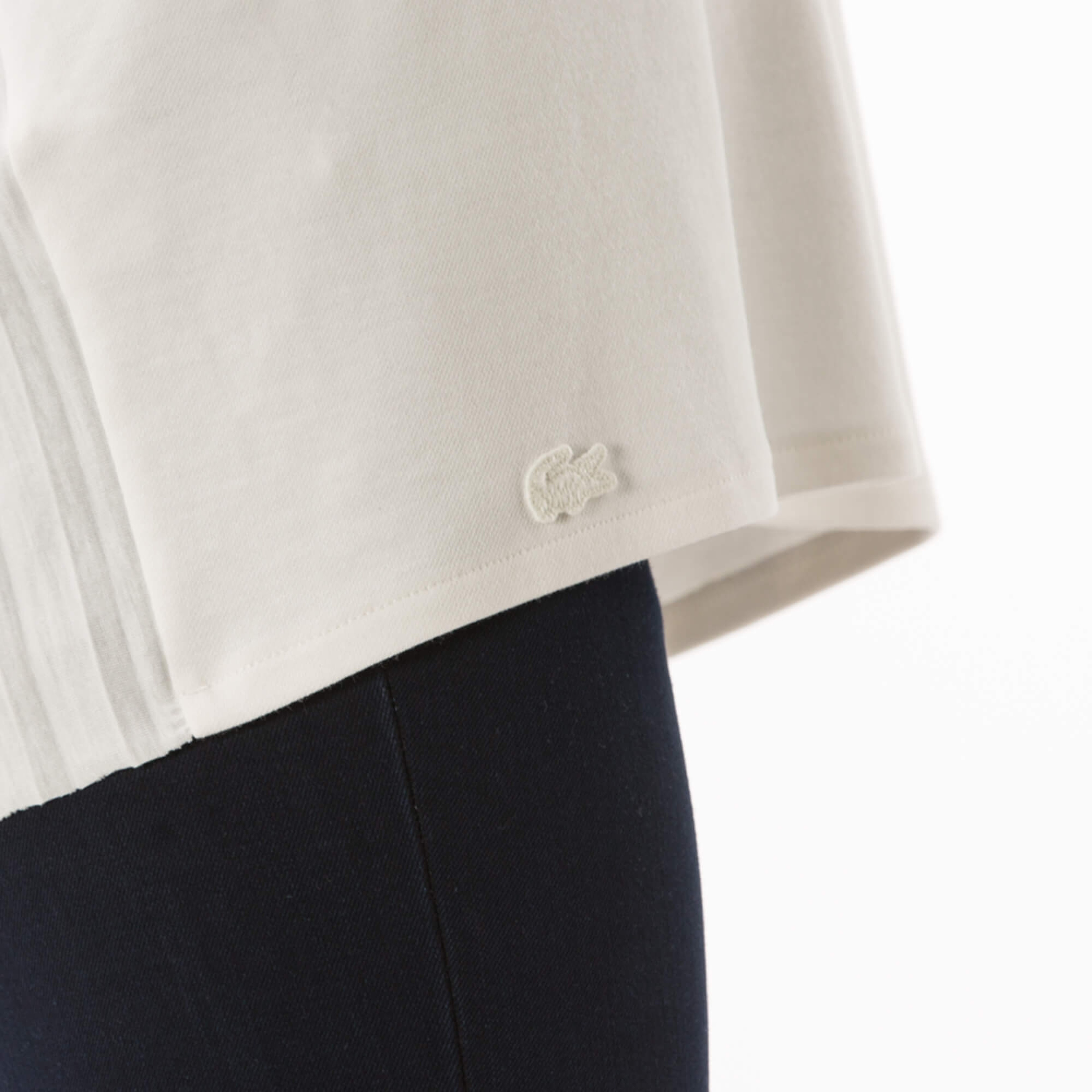 Lacoste Kadın Beyaz Kısa Kollu Polo