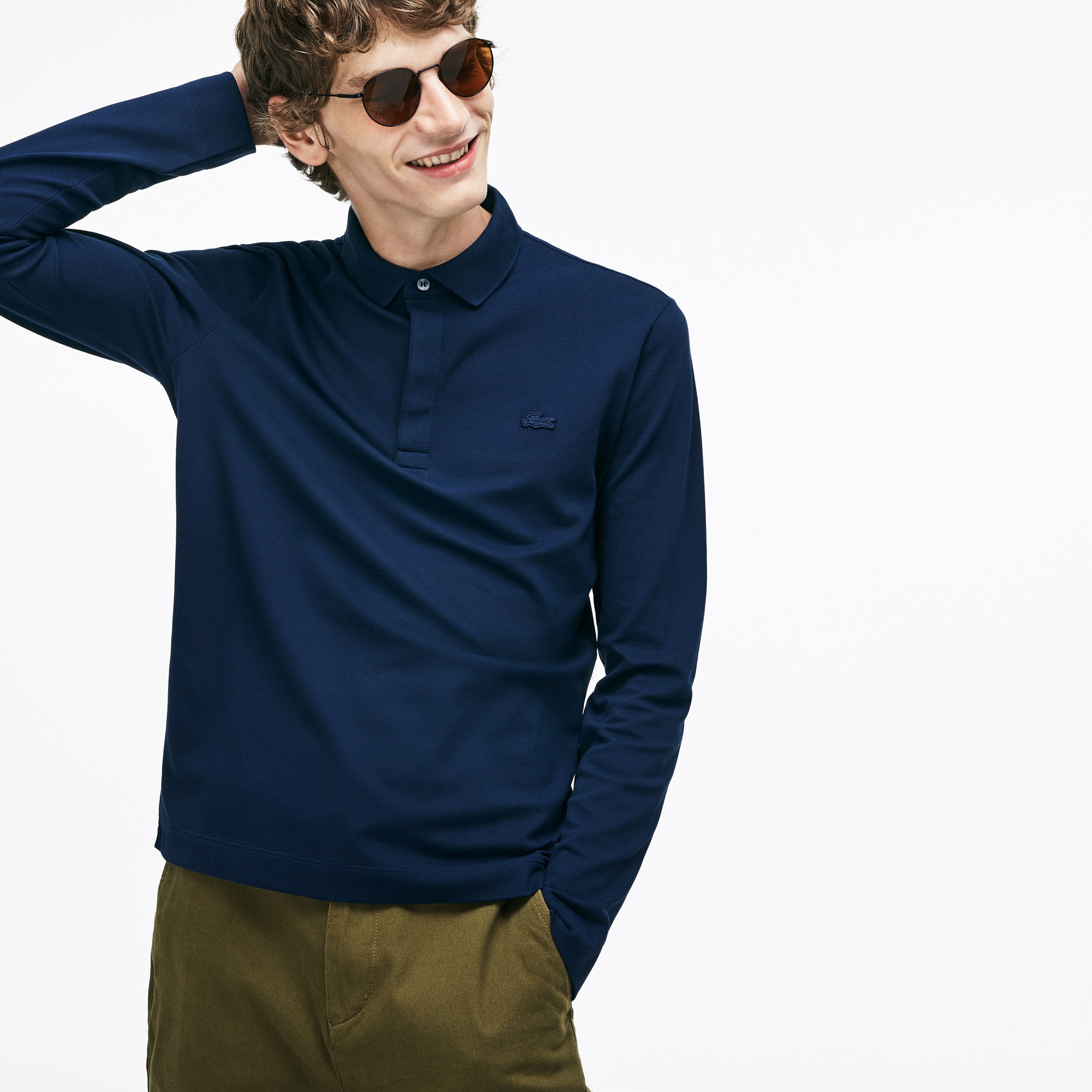 Lacoste Erkek Lacivert Regular Fit Polo