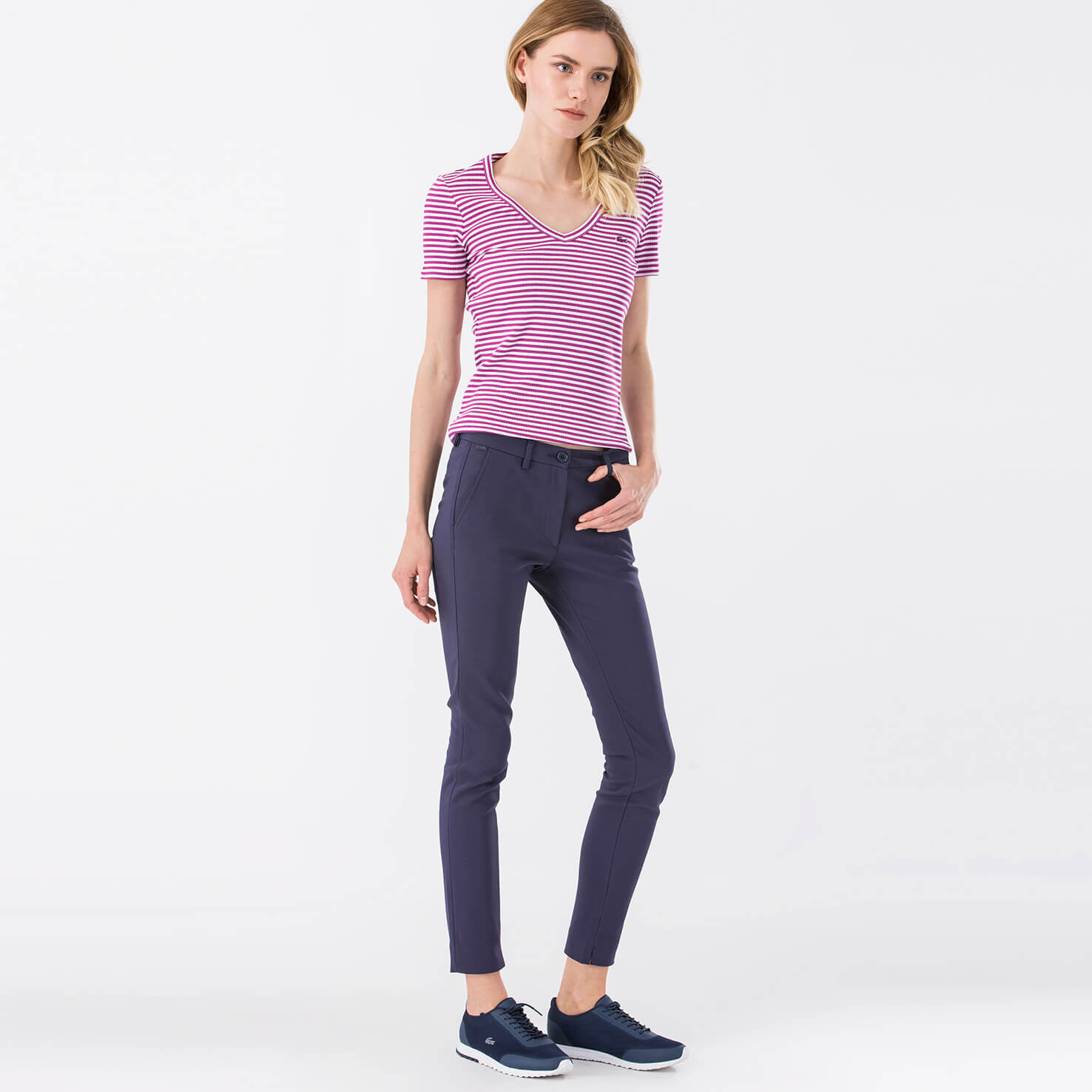 Lacoste Sportswear Kadın Lacivert Pantolon