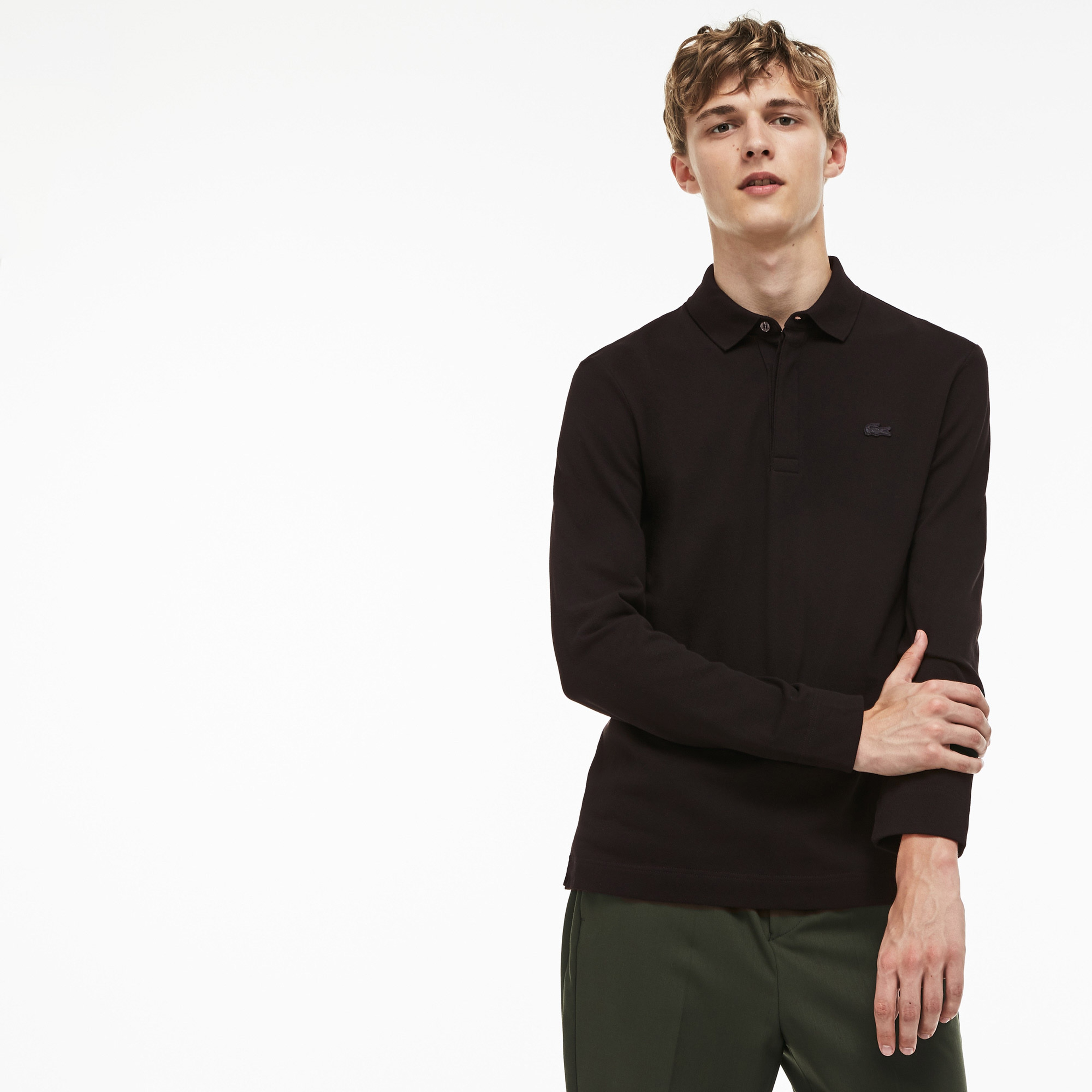 Lacoste Erkek Siyah Regular Fit Polo