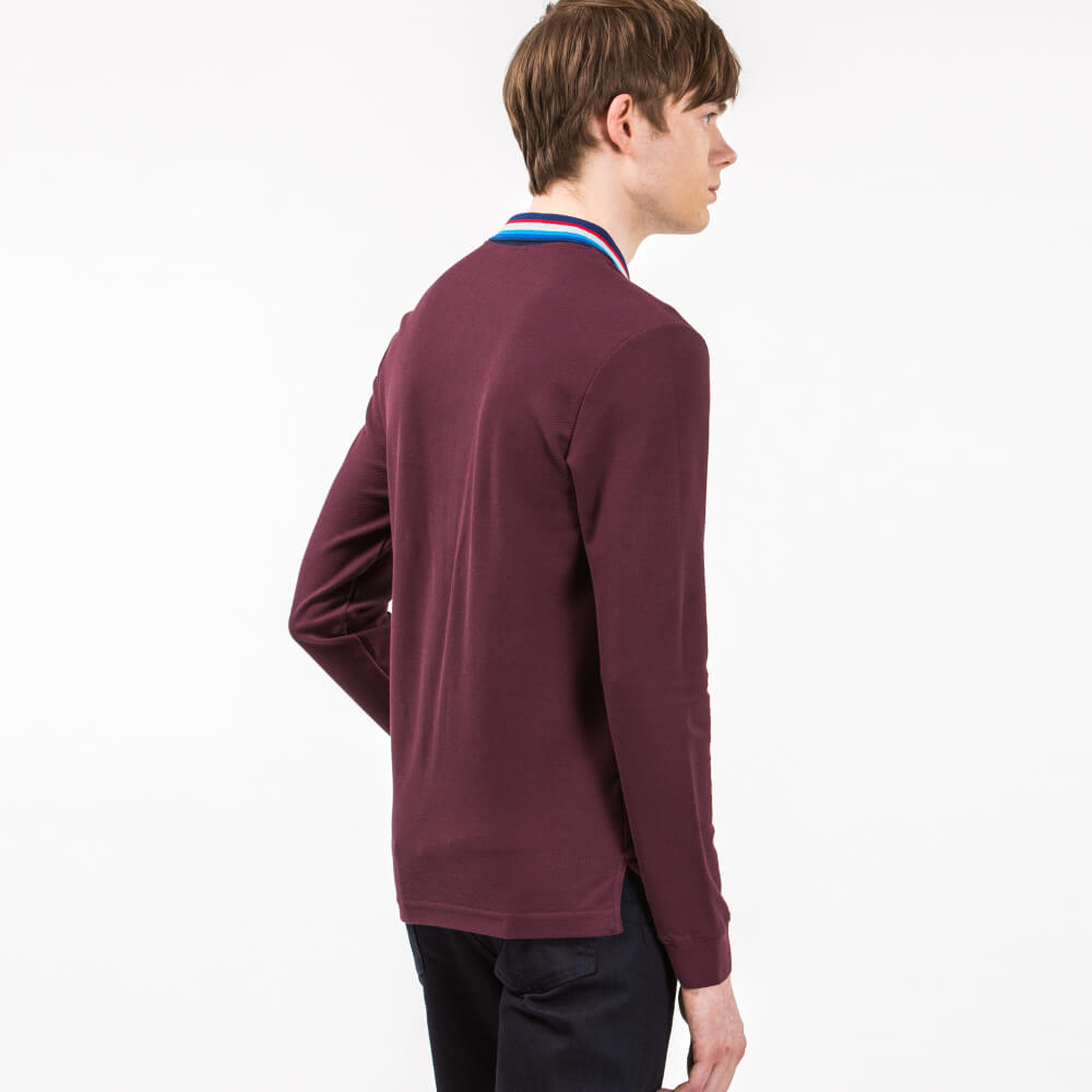 Lacoste Erkek Bordo Regular Fit Uzun Kollu Polo