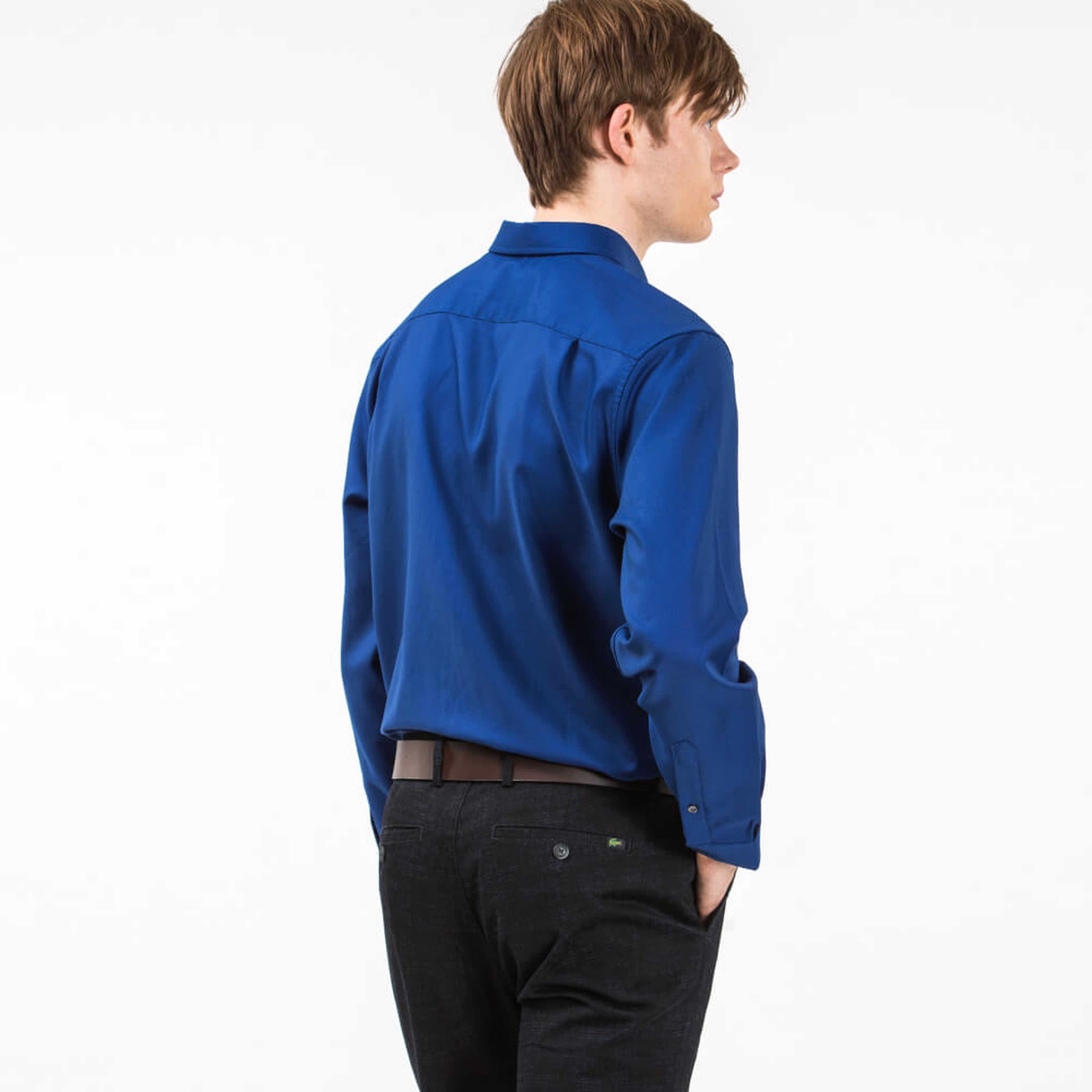 Lacoste Erkek Lacivert Uzun Kollu Gömlek