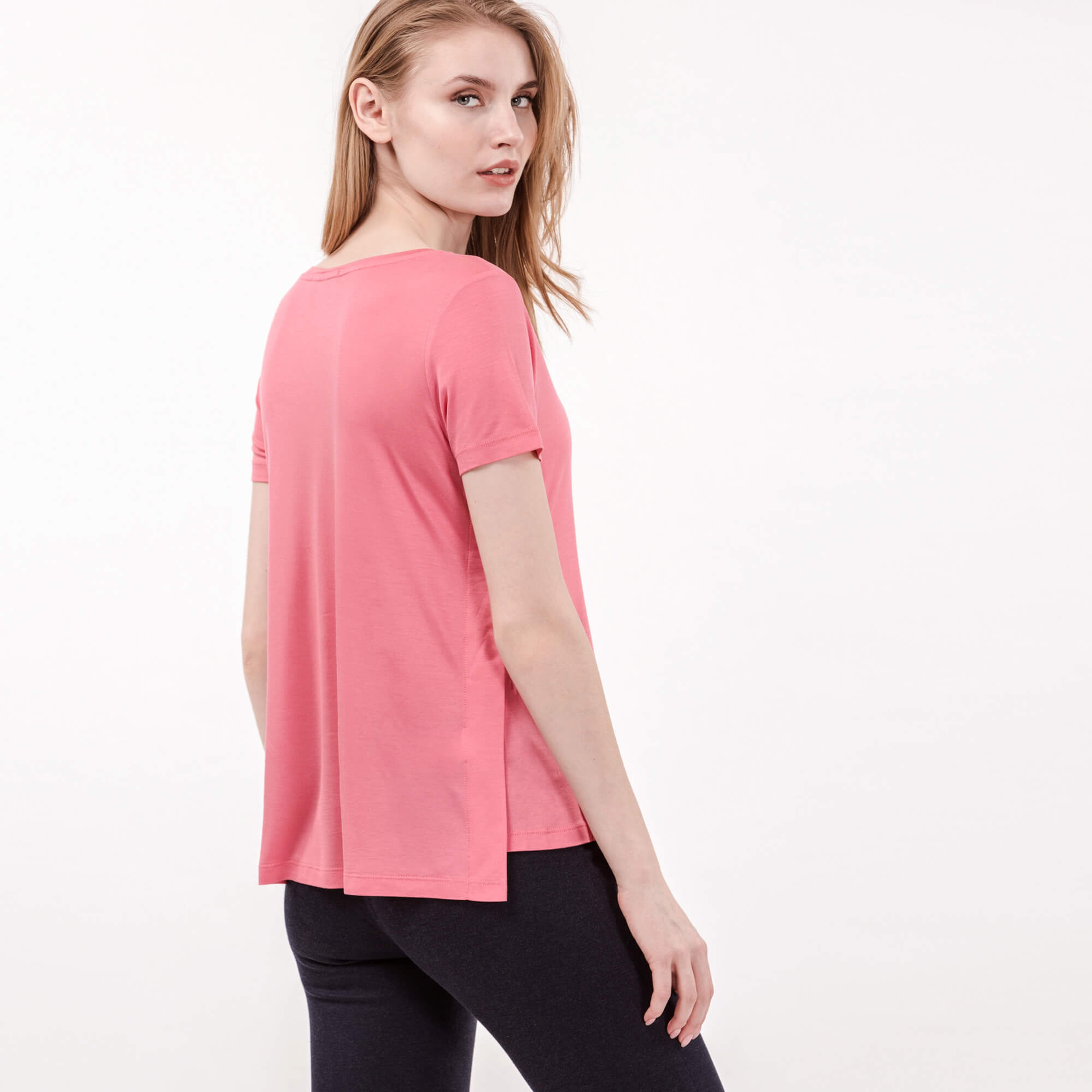 Lacoste Kadın Pembe Kısa Kollu T-Shirt