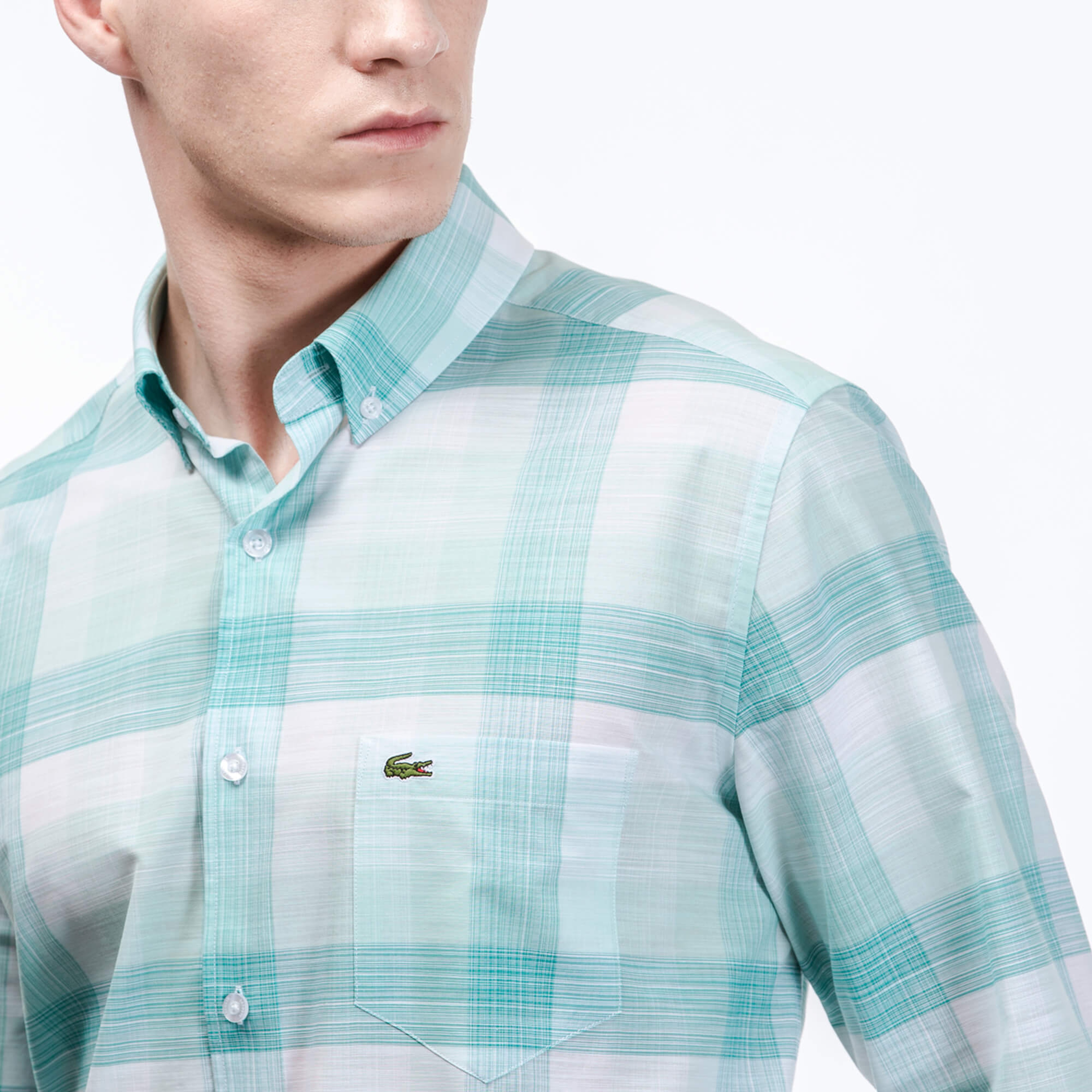 Lacoste Erkek Yeşil Regular Fit Gömlek