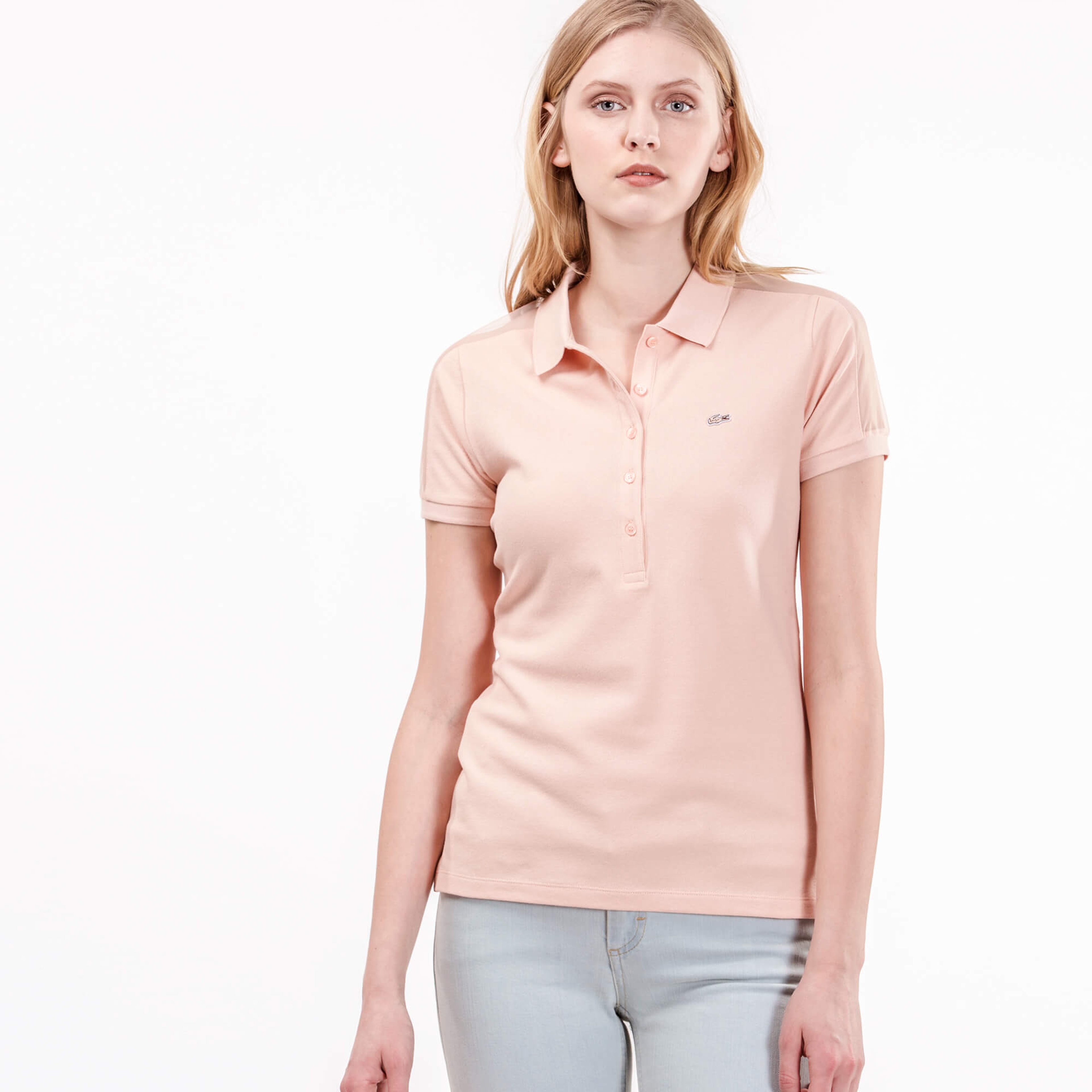 Lacoste Kadın Pembe Kısa Kollu Polo