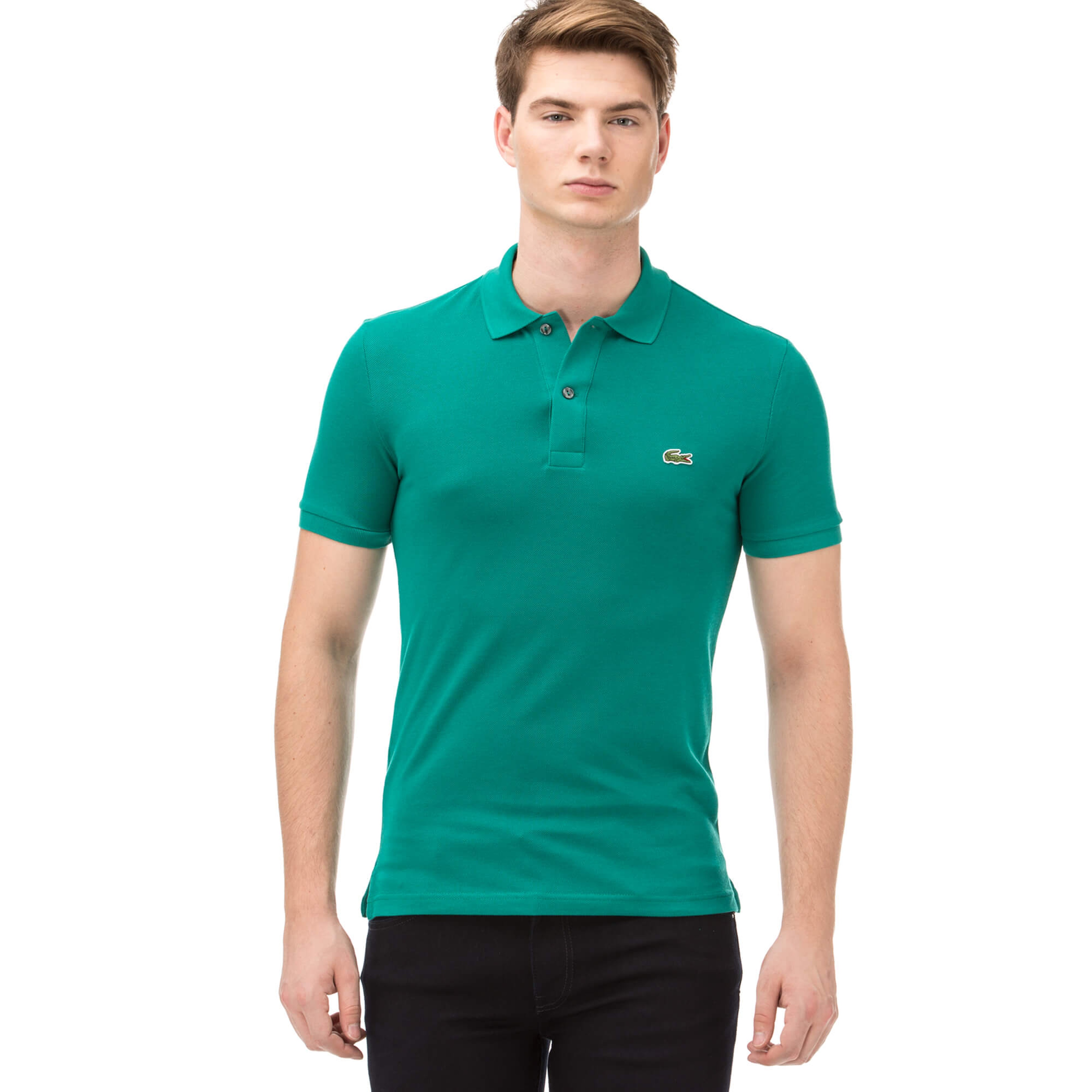 Lacoste Erkek Yeşil Slım Fit Kısa Kollu Polo