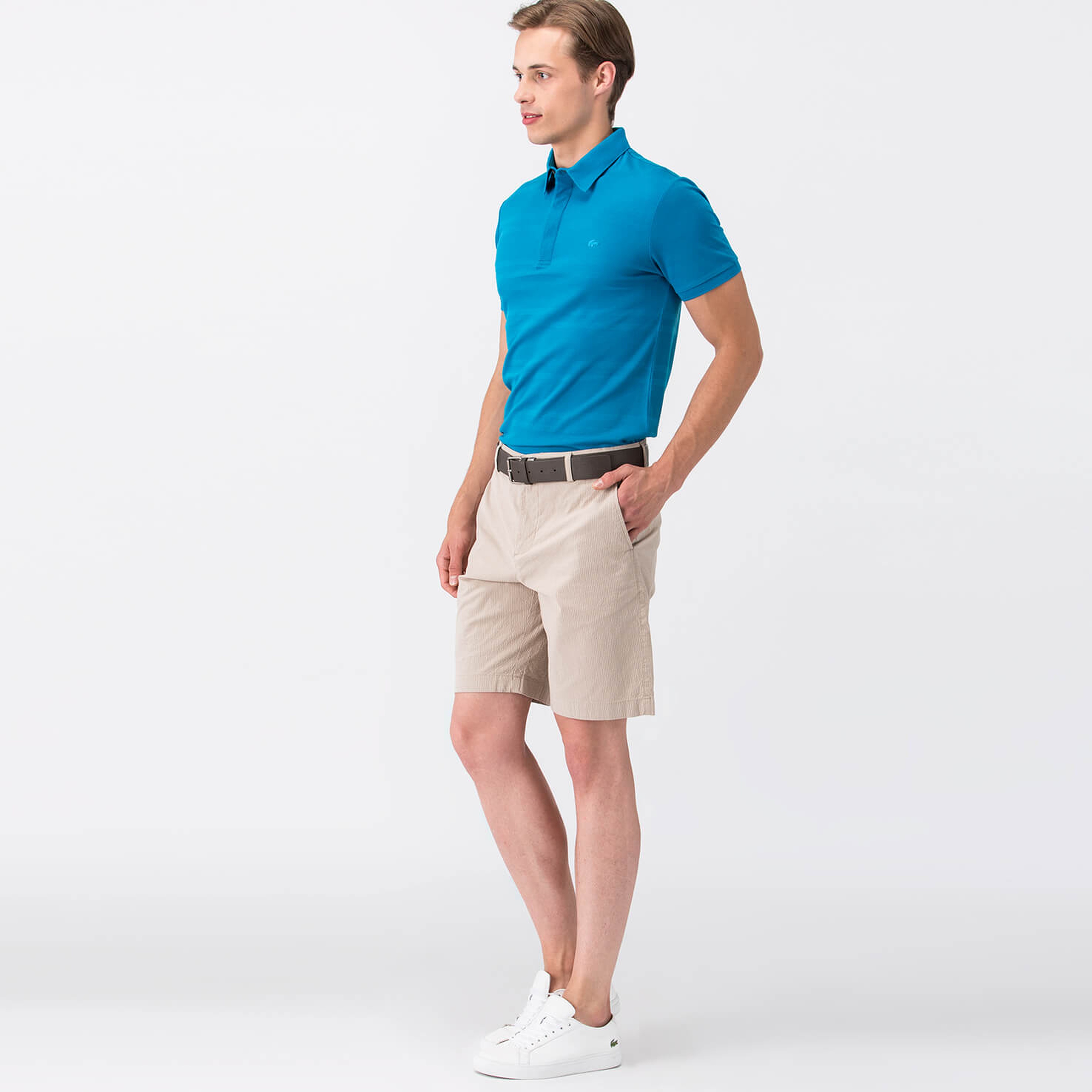 Lacoste Erkek Bej Bermuda