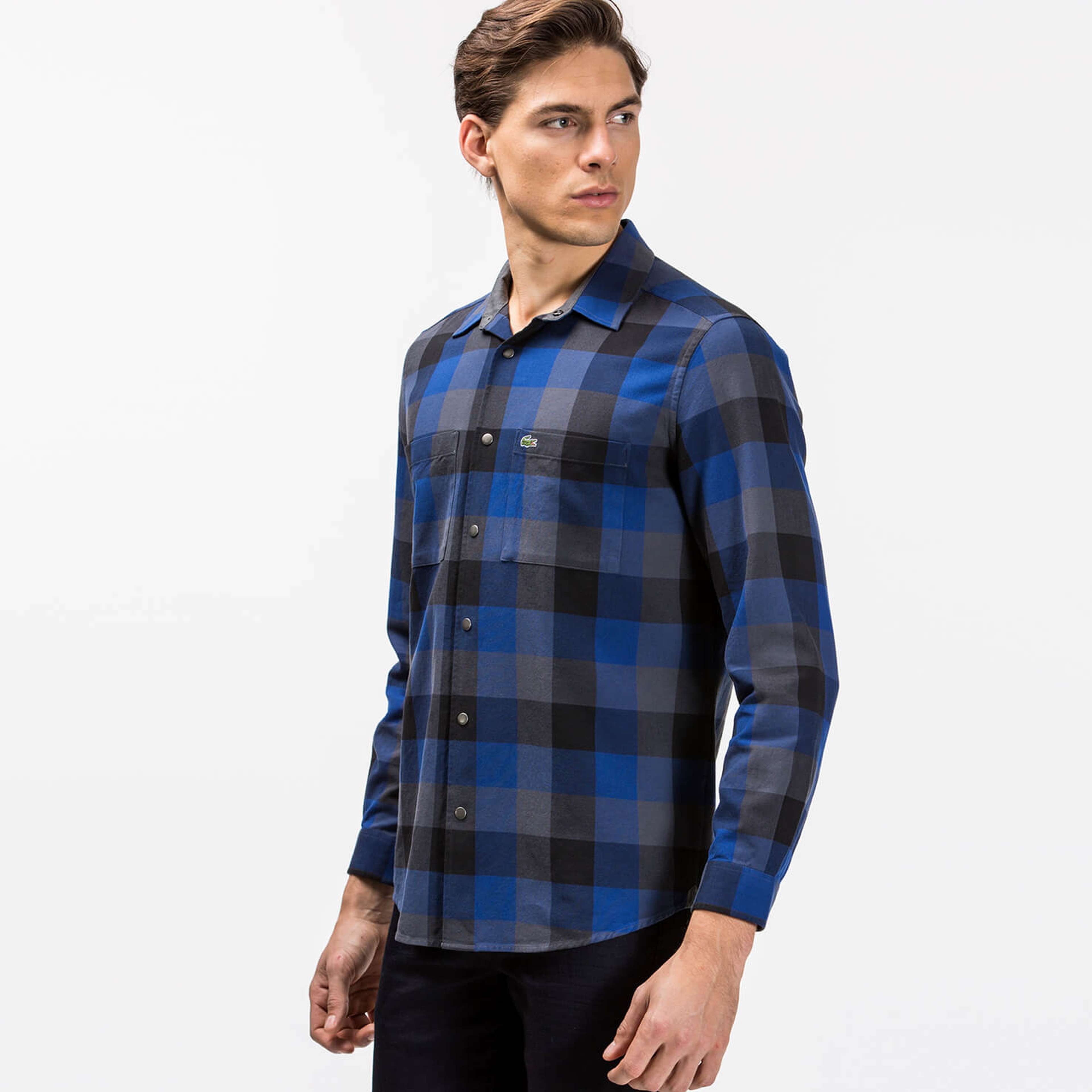 Lacoste Erkek Lacivert Uzun Kollu Gömlek