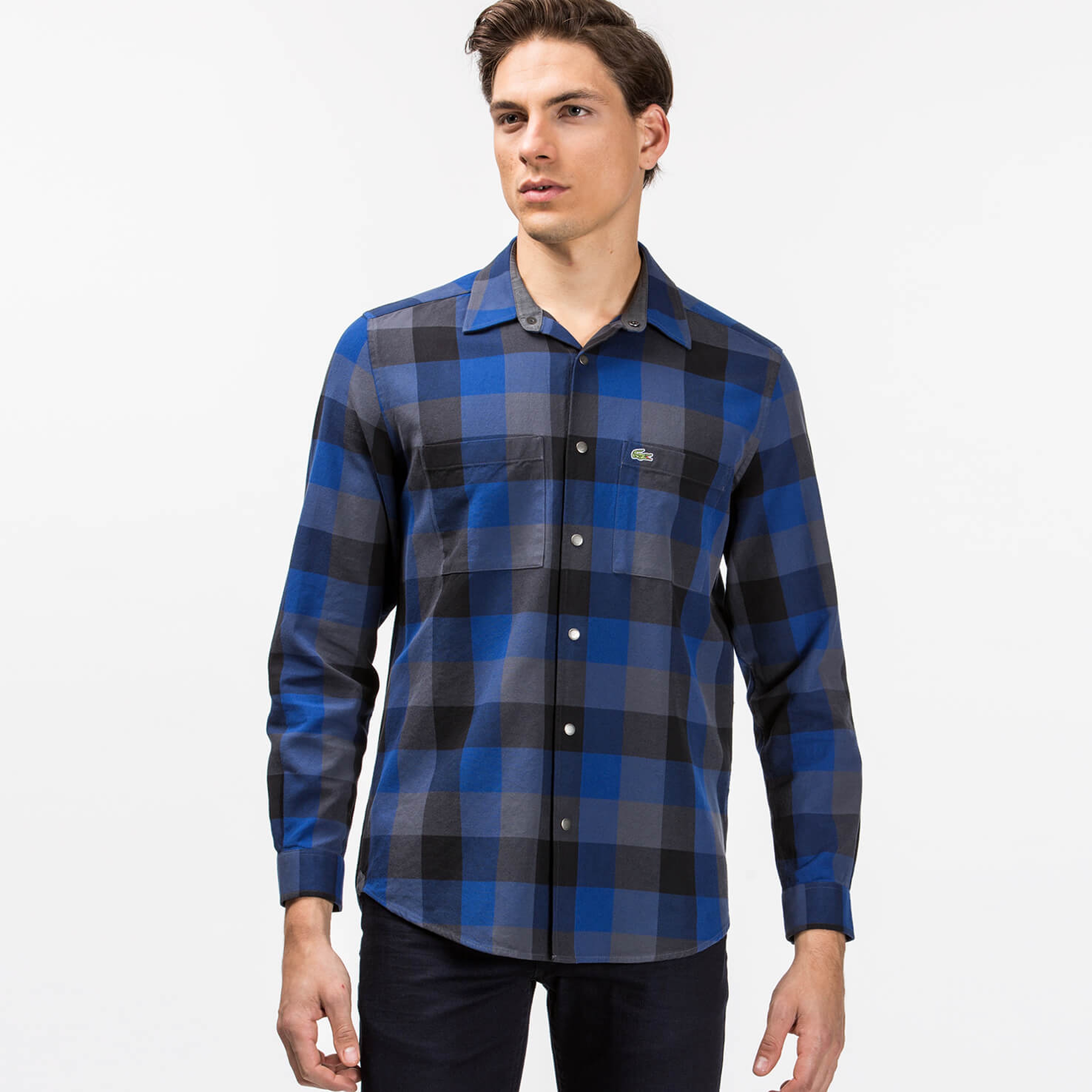 Lacoste Erkek Lacivert Uzun Kollu Gömlek