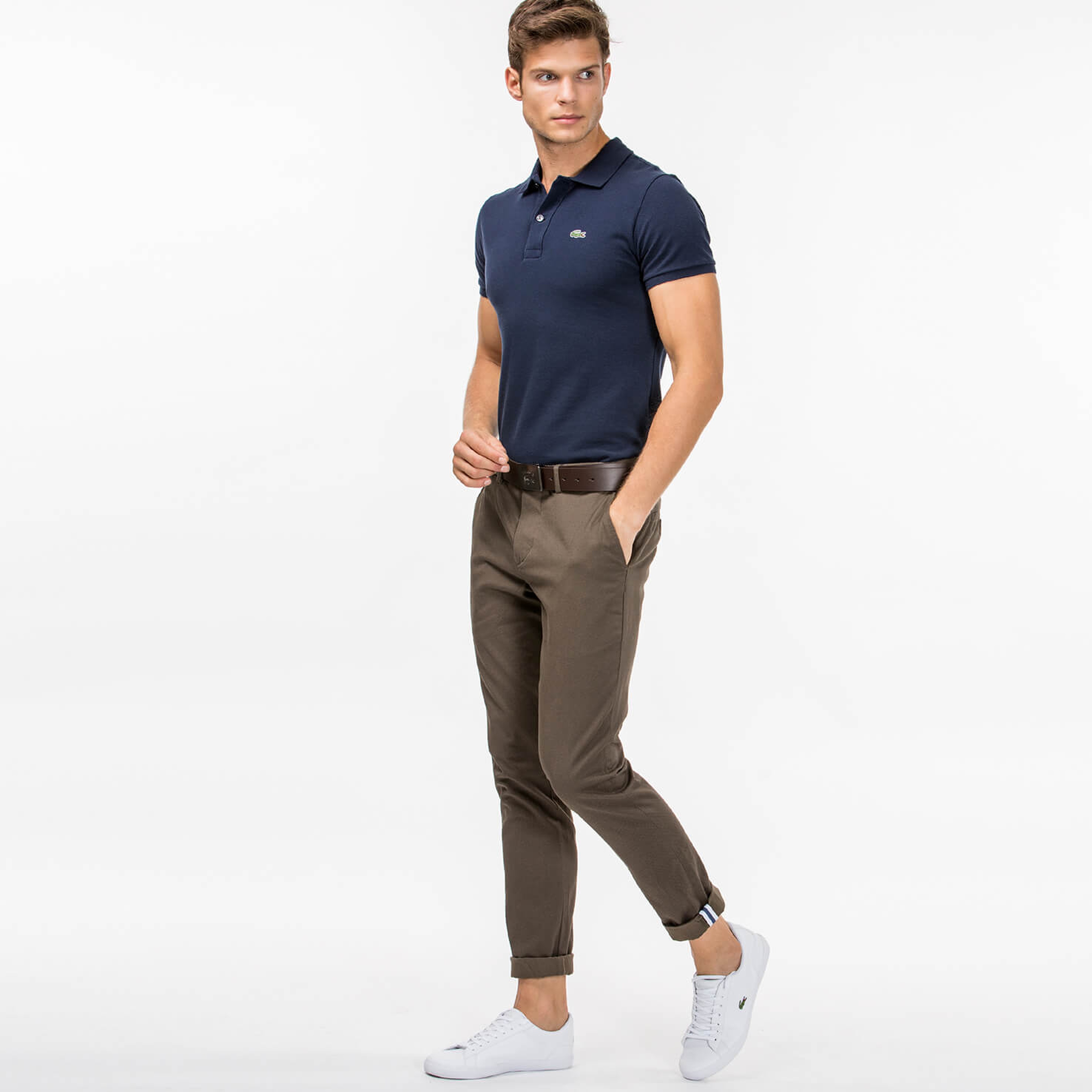 Lacoste Erkek Slim Fit Kahverengi Pantolon