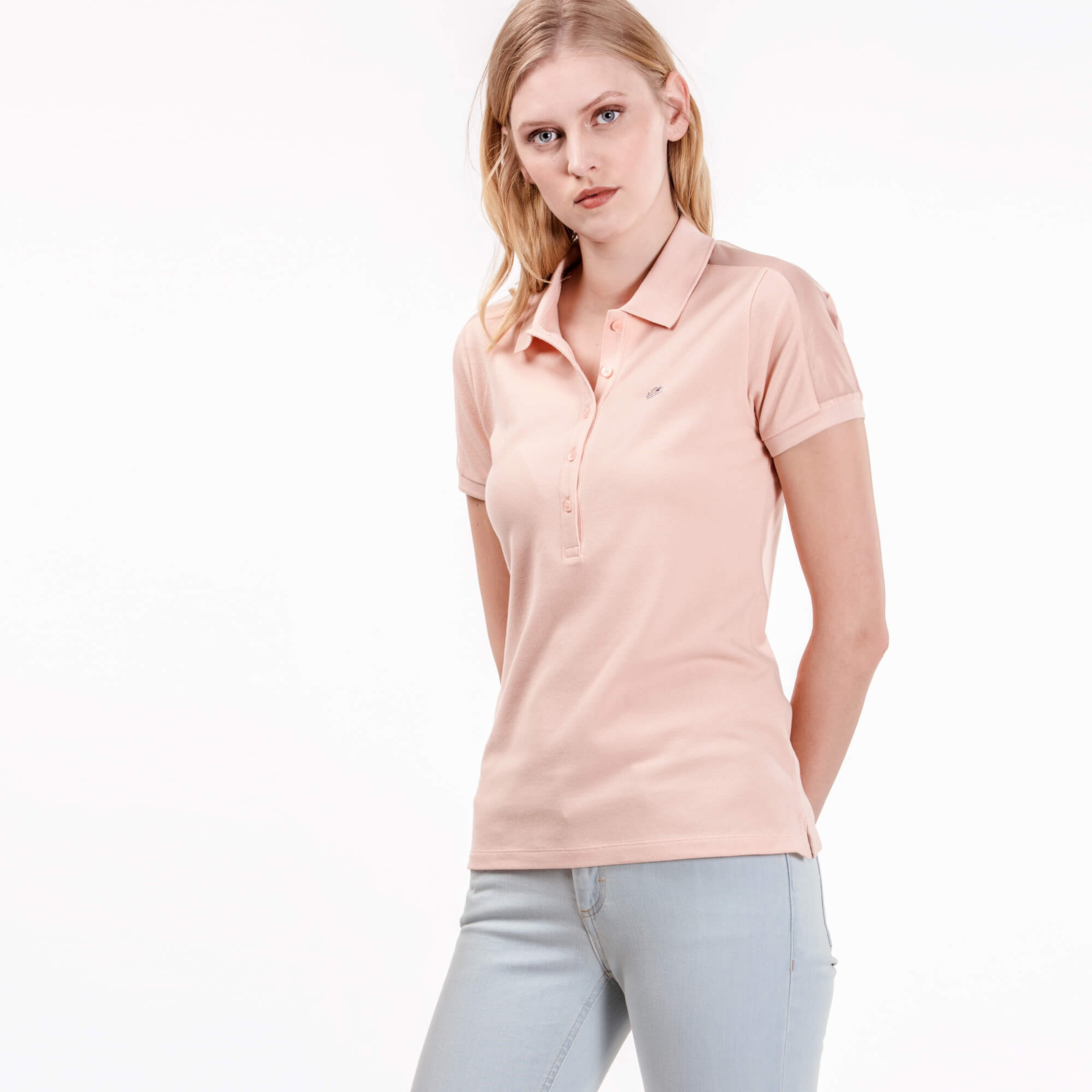 Lacoste Kadın Pembe Kısa Kollu Polo