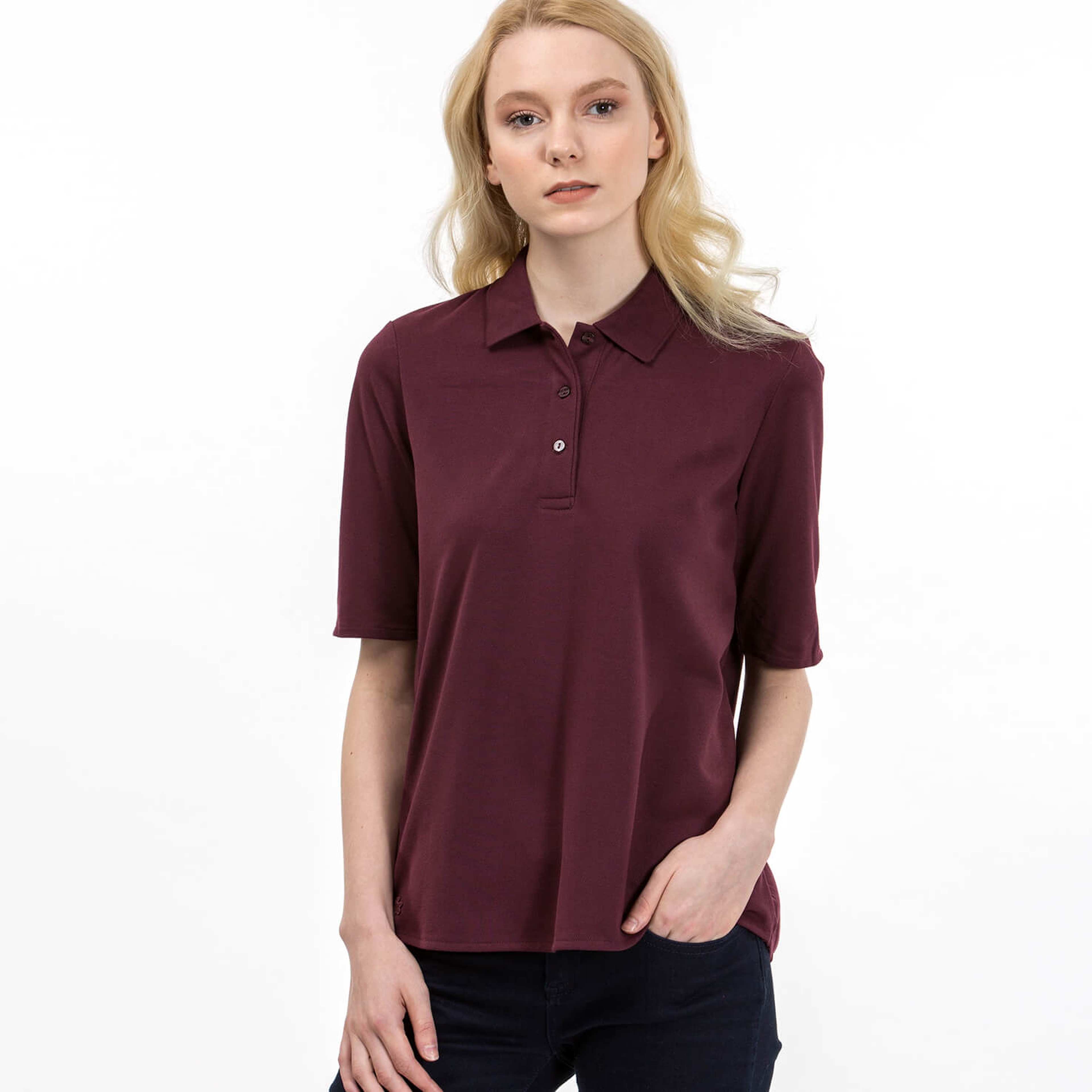 Lacoste Kadın Bordo Polo