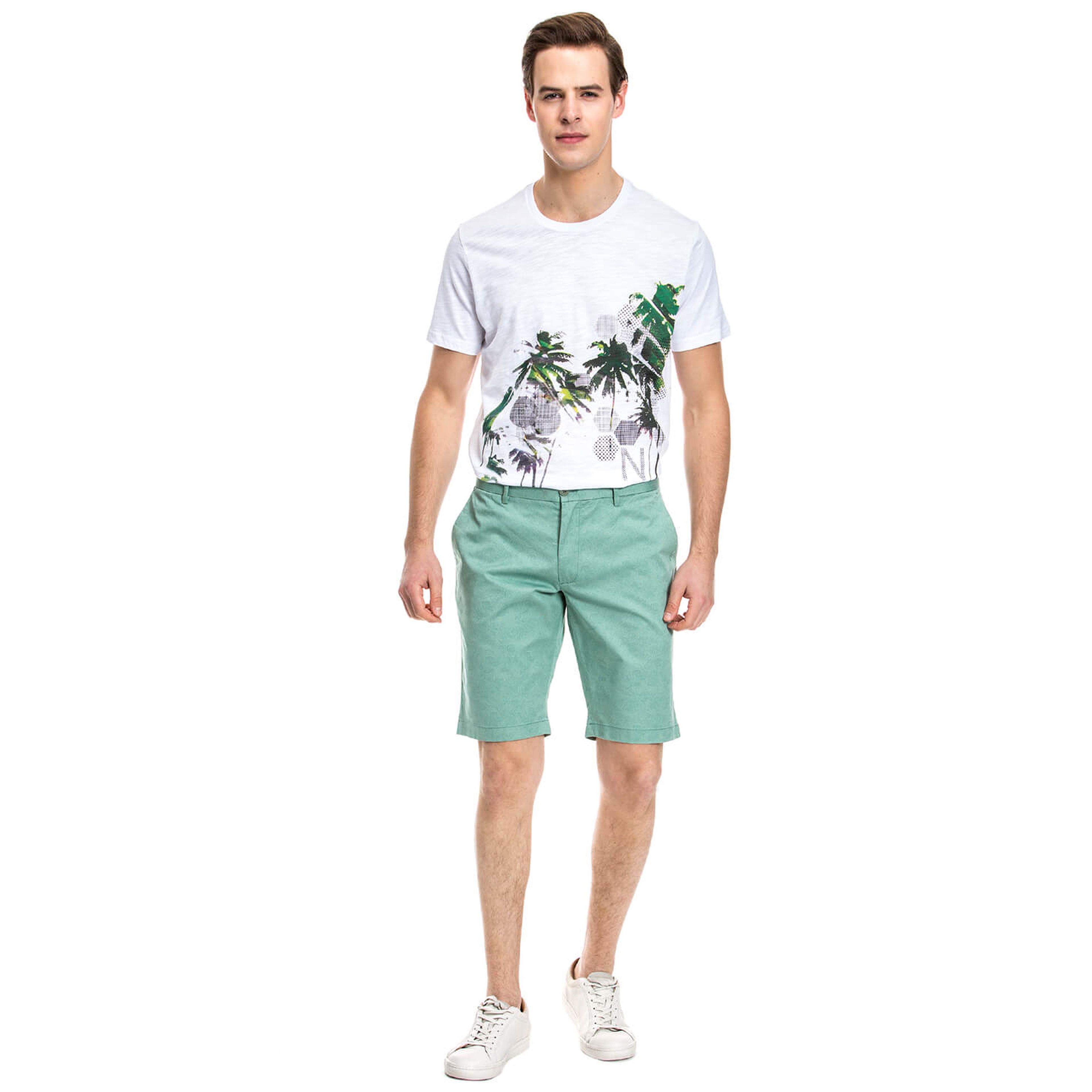 Nautica Erkek Yeşil Regular Fit Şort