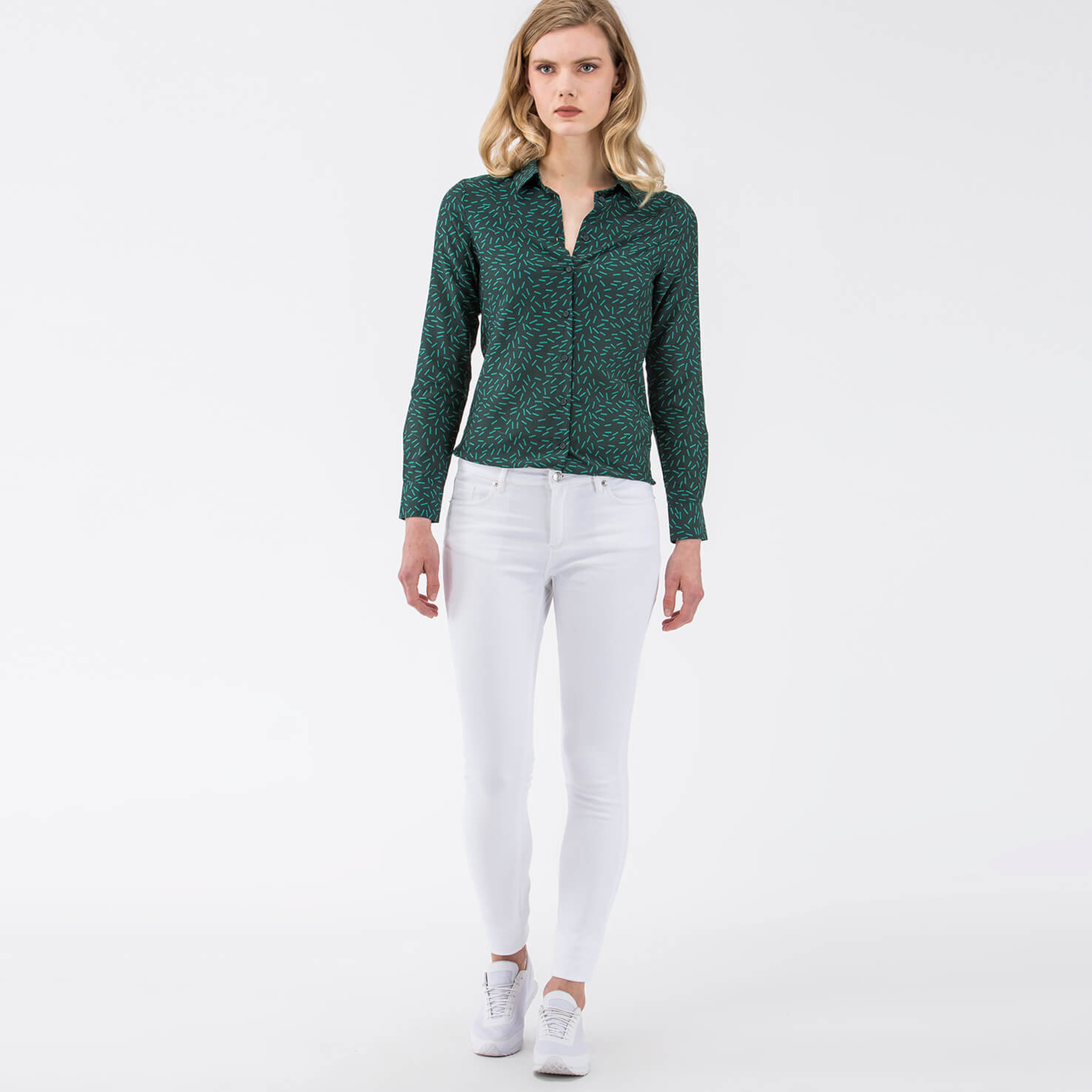 Lacoste Kadın Beyaz Pantolon