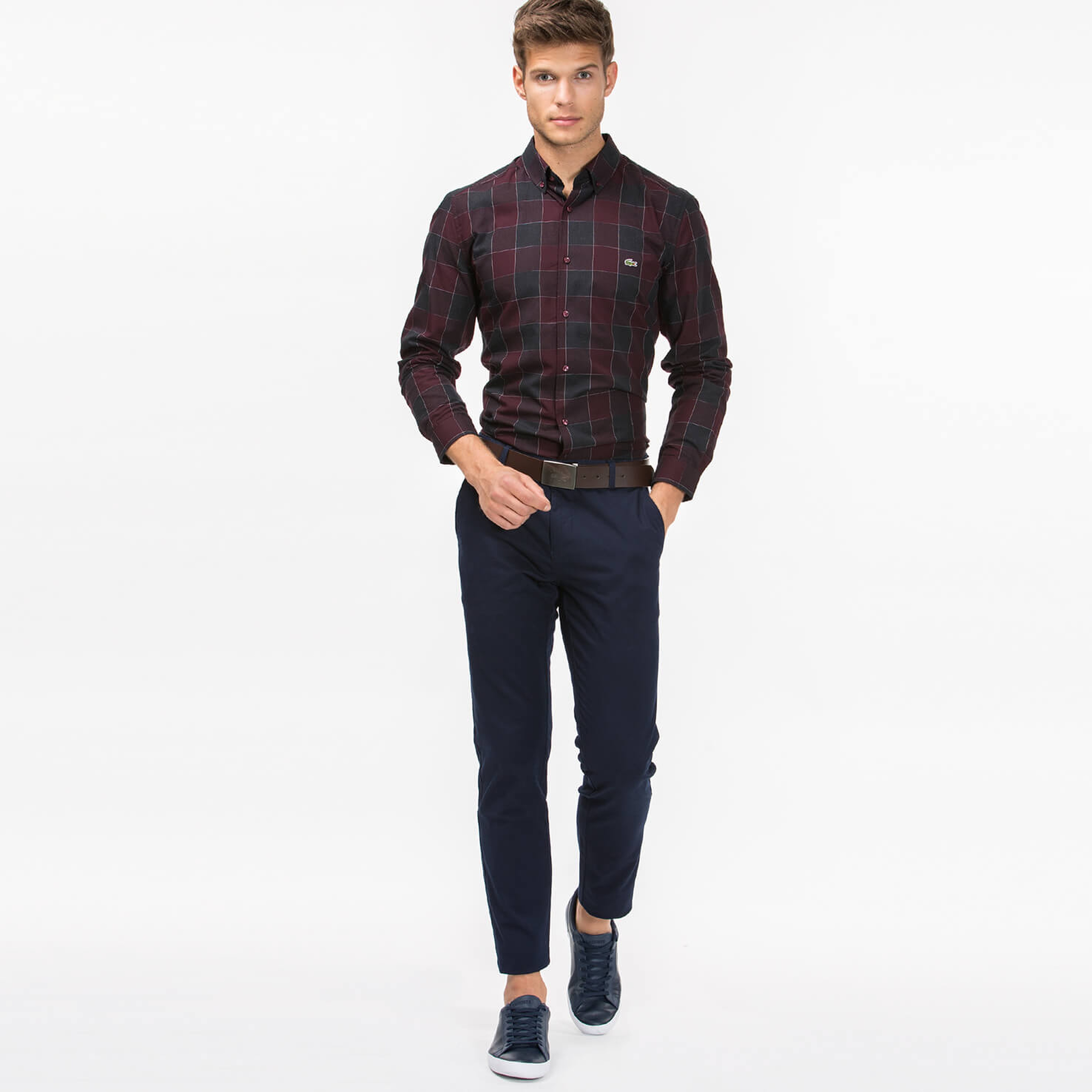 Lacoste Erkek Slim Fit Lacivert Pantolon