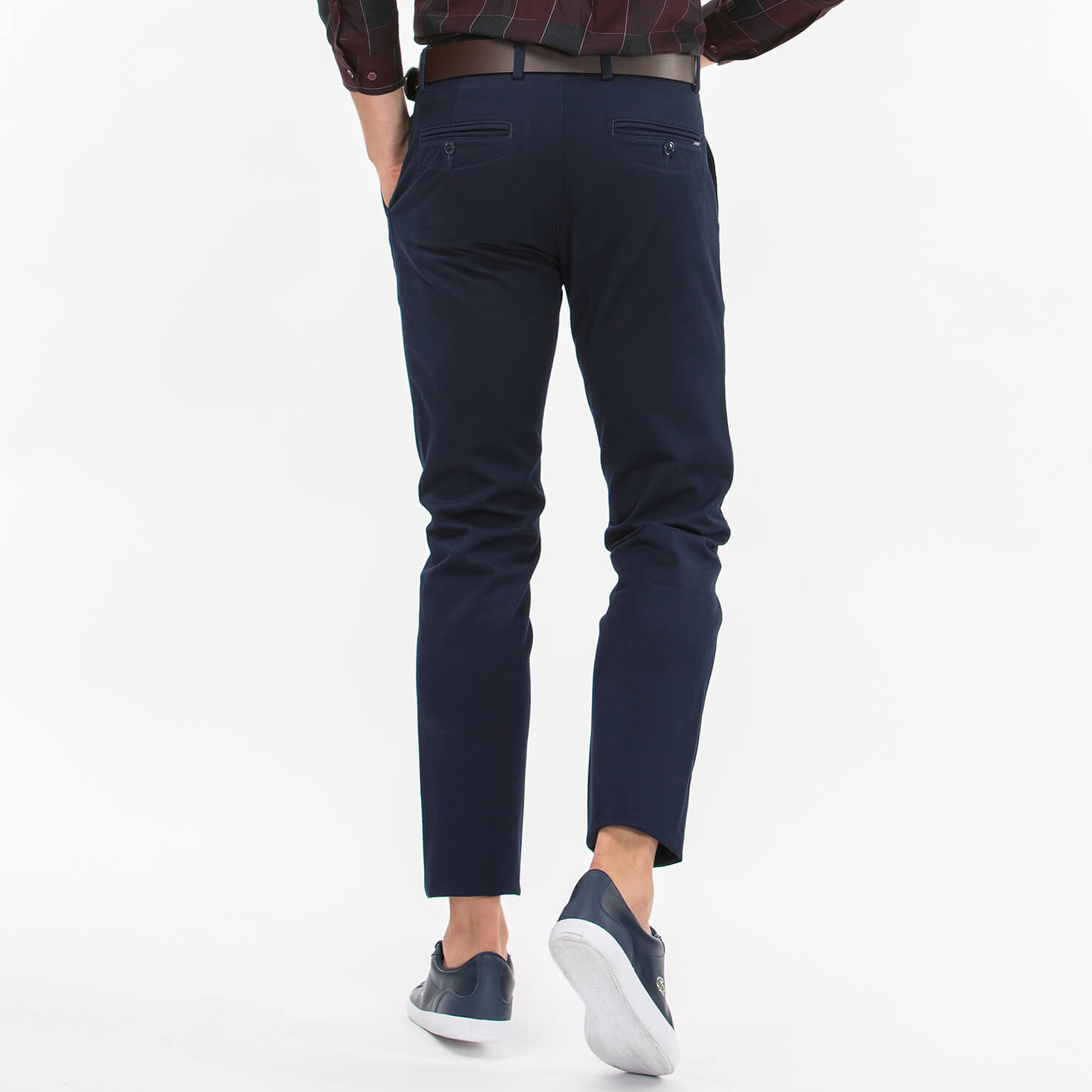 Lacoste Erkek Slim Fit Lacivert Pantolon
