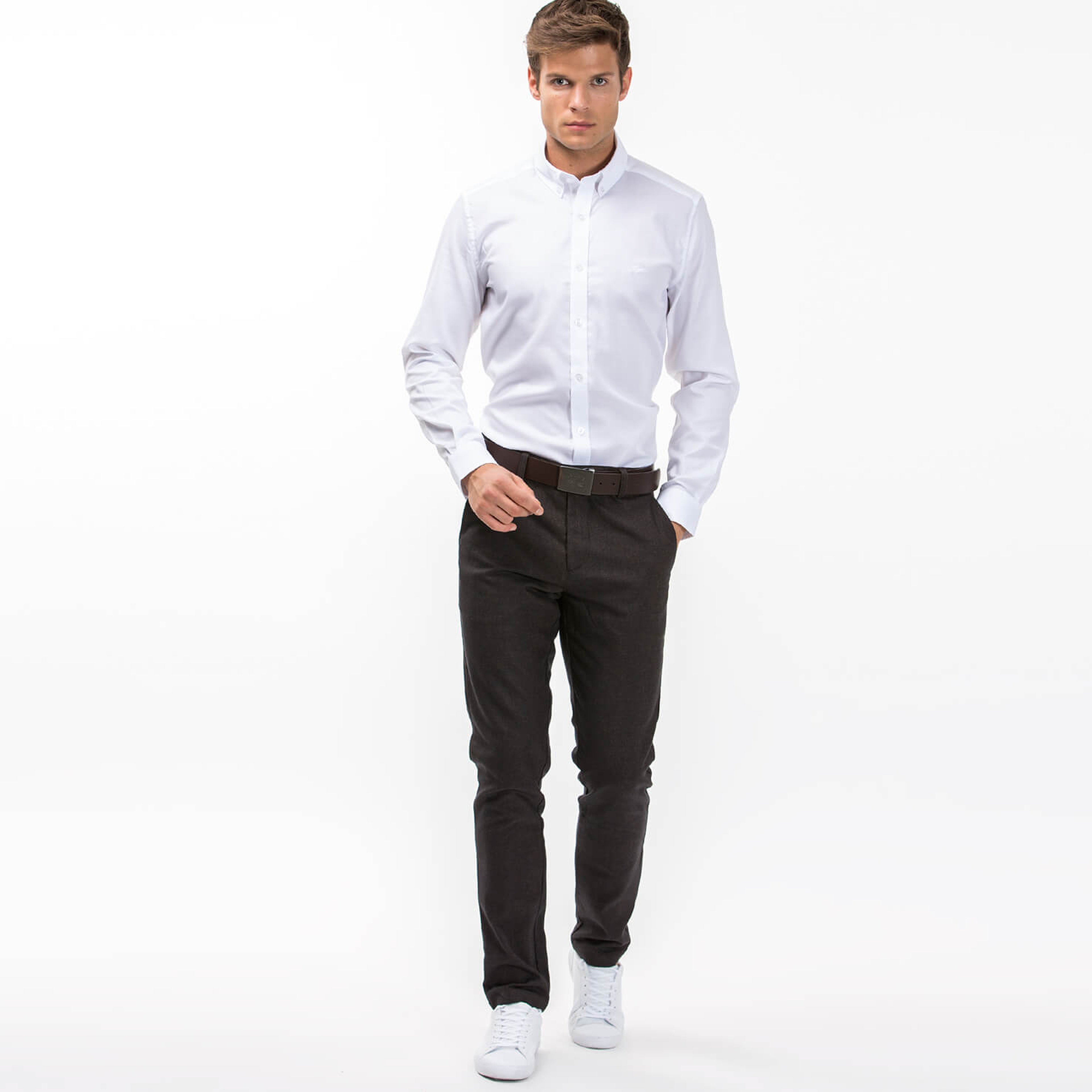 Lacoste Erkek Slim Fit Kahverengi Pantolon
