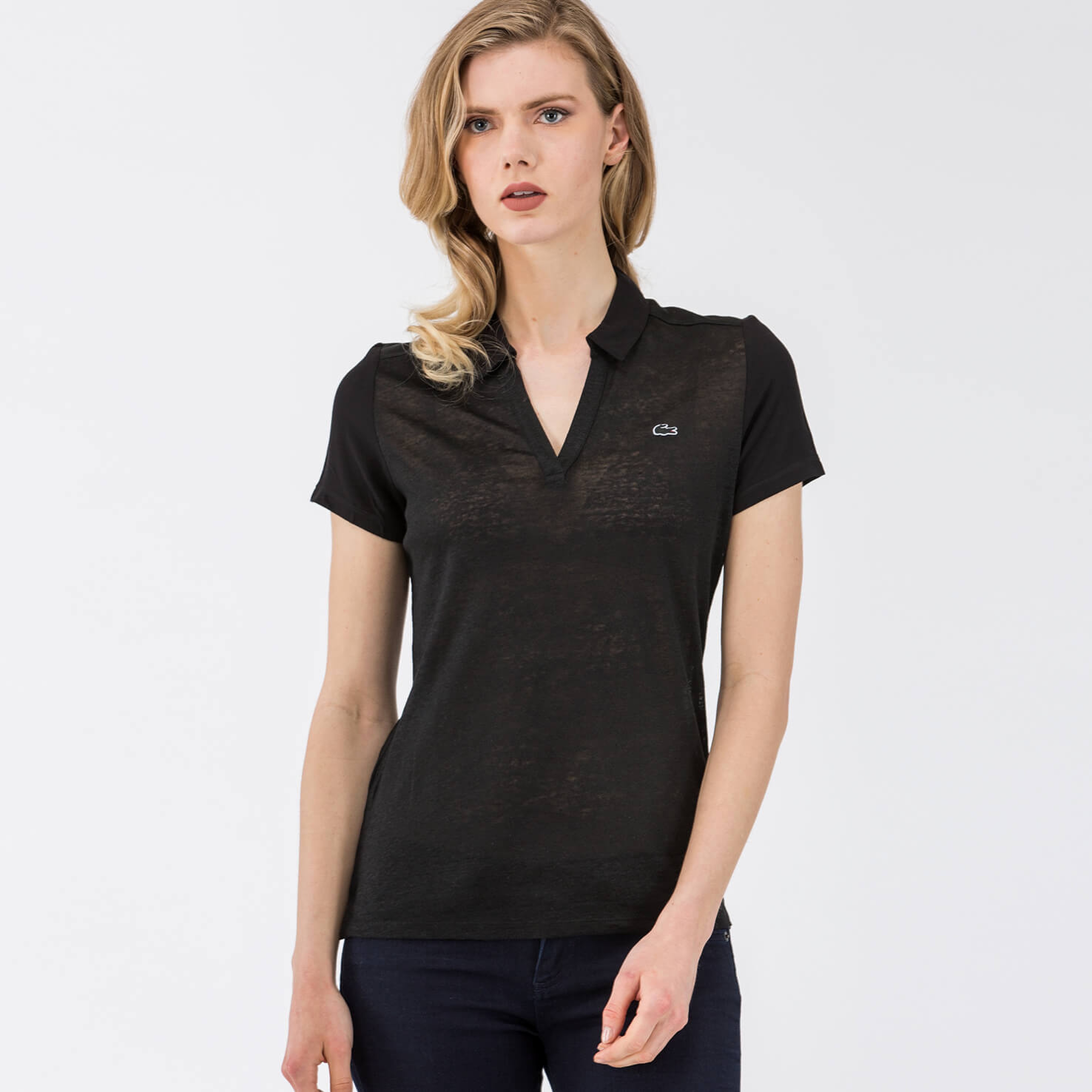 Lacoste Kadın Siyah Polo