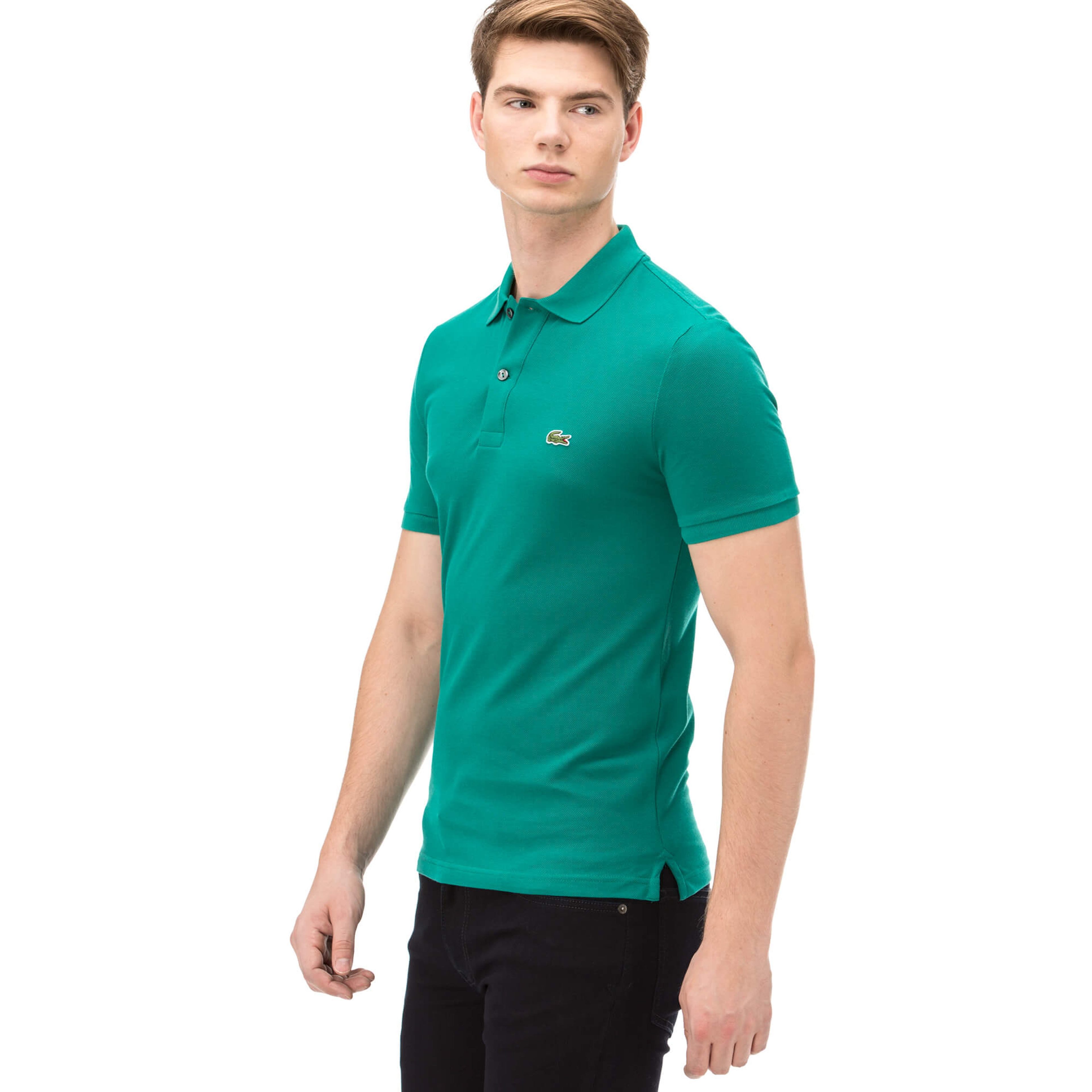 Lacoste Erkek Yeşil Slım Fit Kısa Kollu Polo