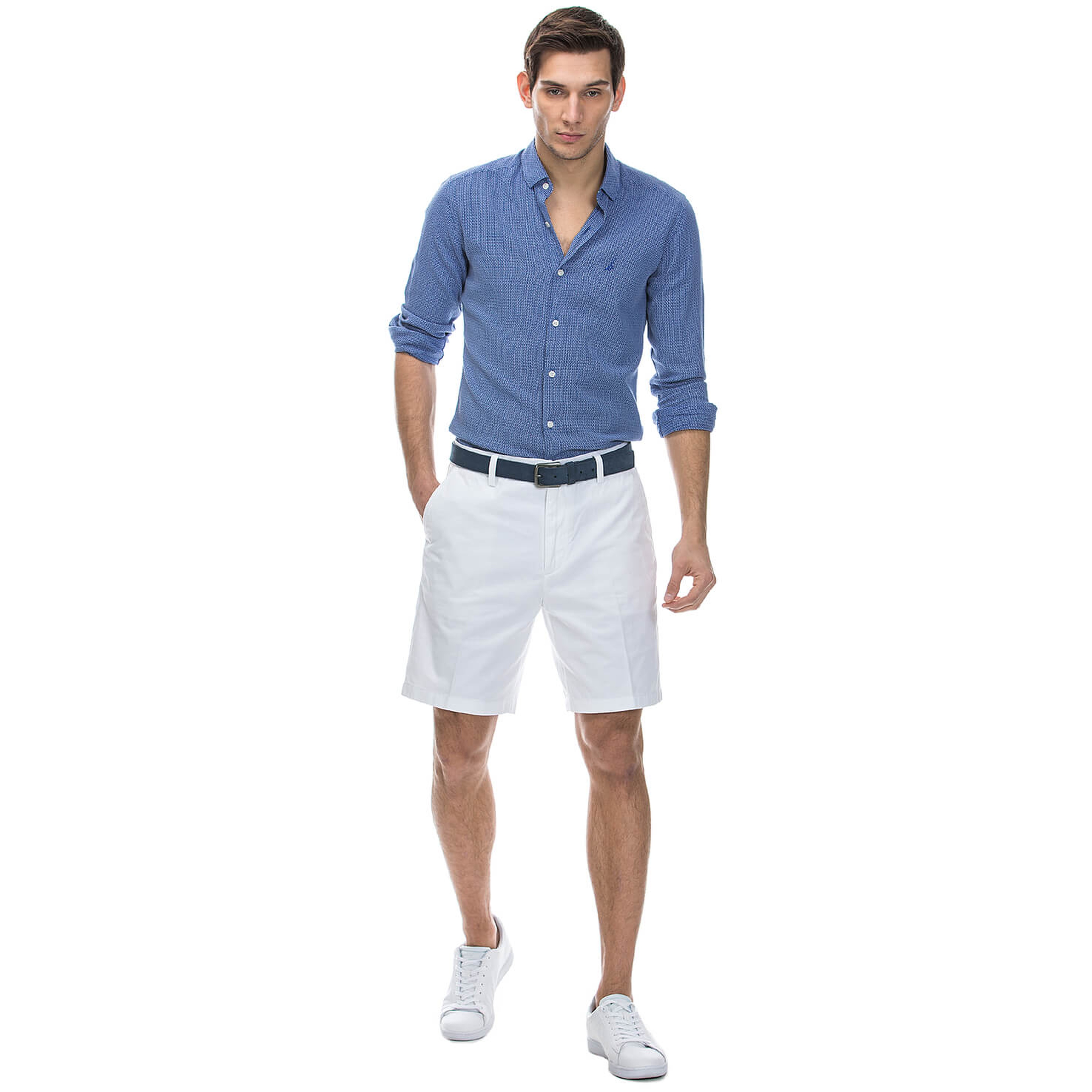 Nautica Erkek Beyaz Regular Fit Şort