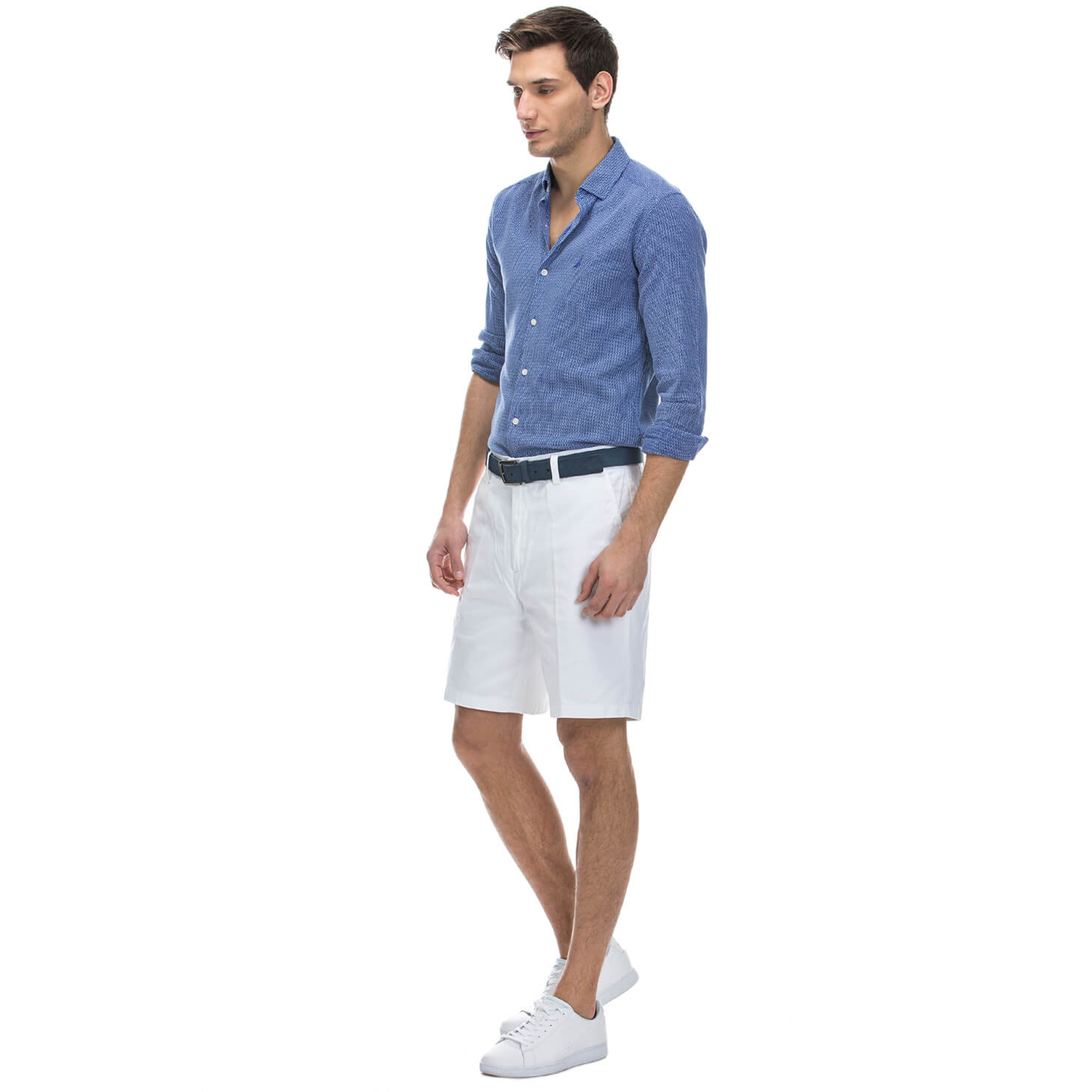 Nautica Erkek Beyaz Regular Fit Şort