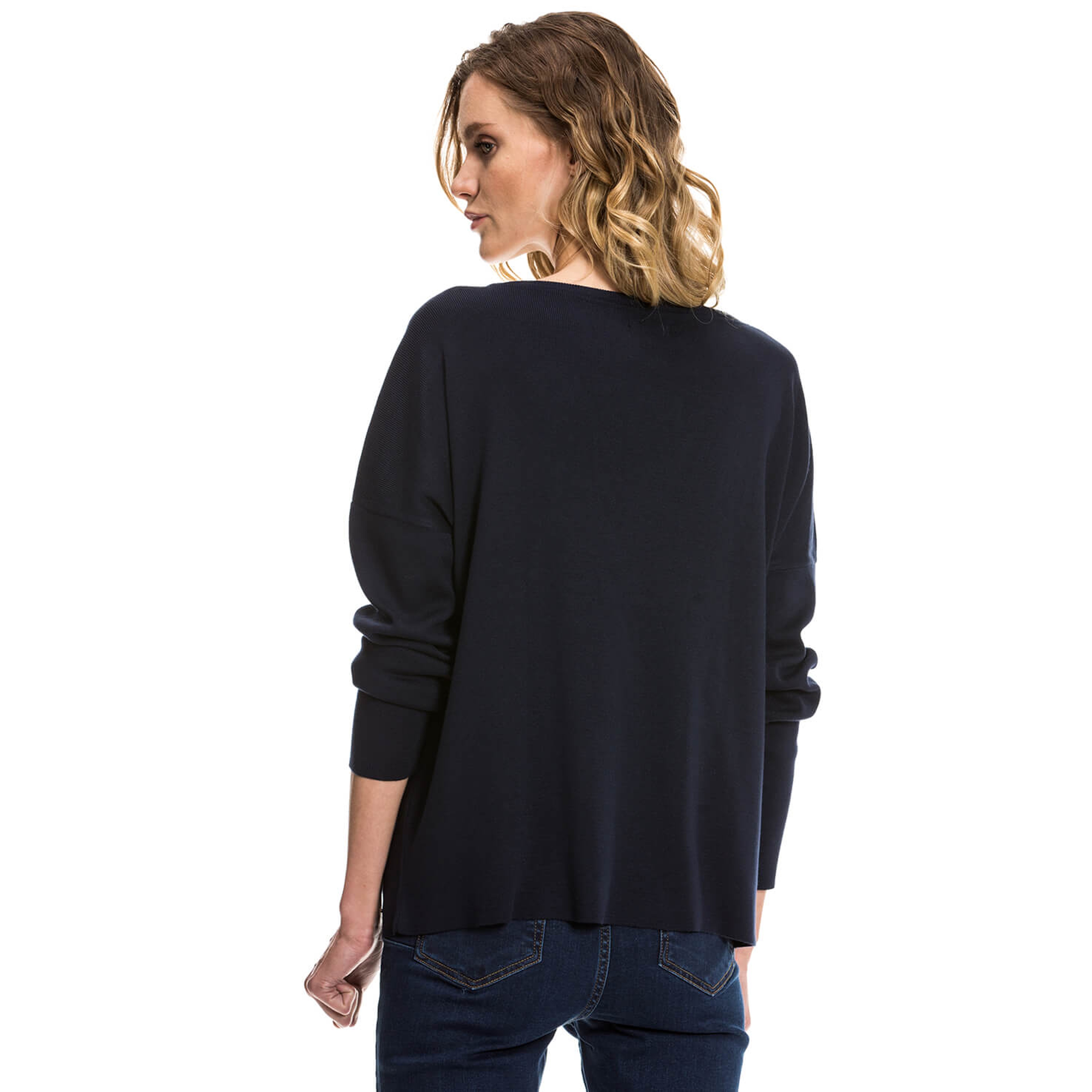 Nautica Kadın Lacivert Regular Fit Triko