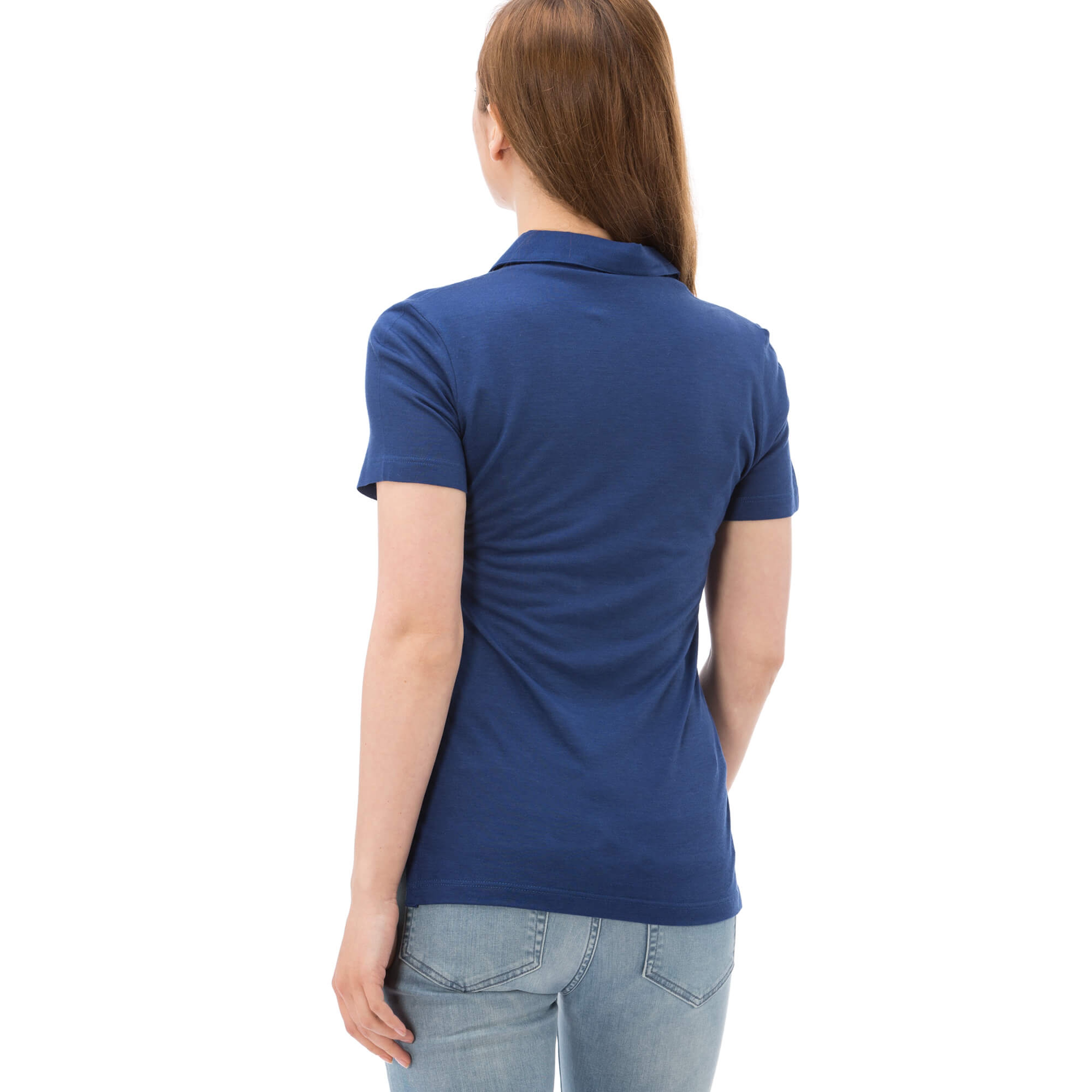 Lacoste Kadın Lacivert Kısa Kollu Polo