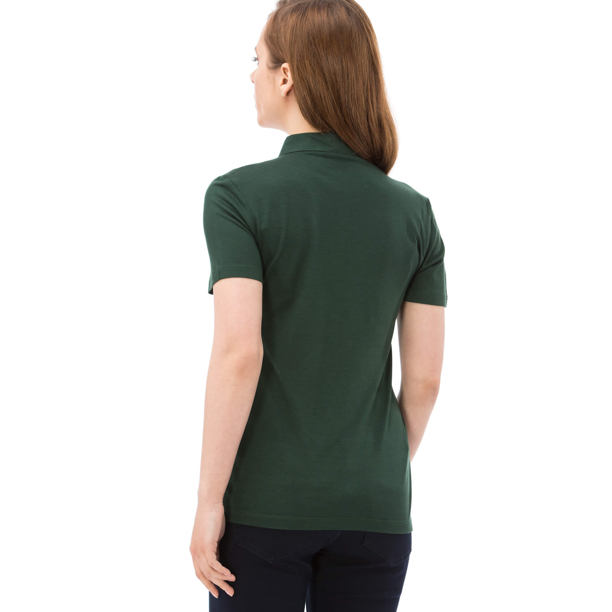 Lacoste Kadın Yeşil Kısa Kollu Polo