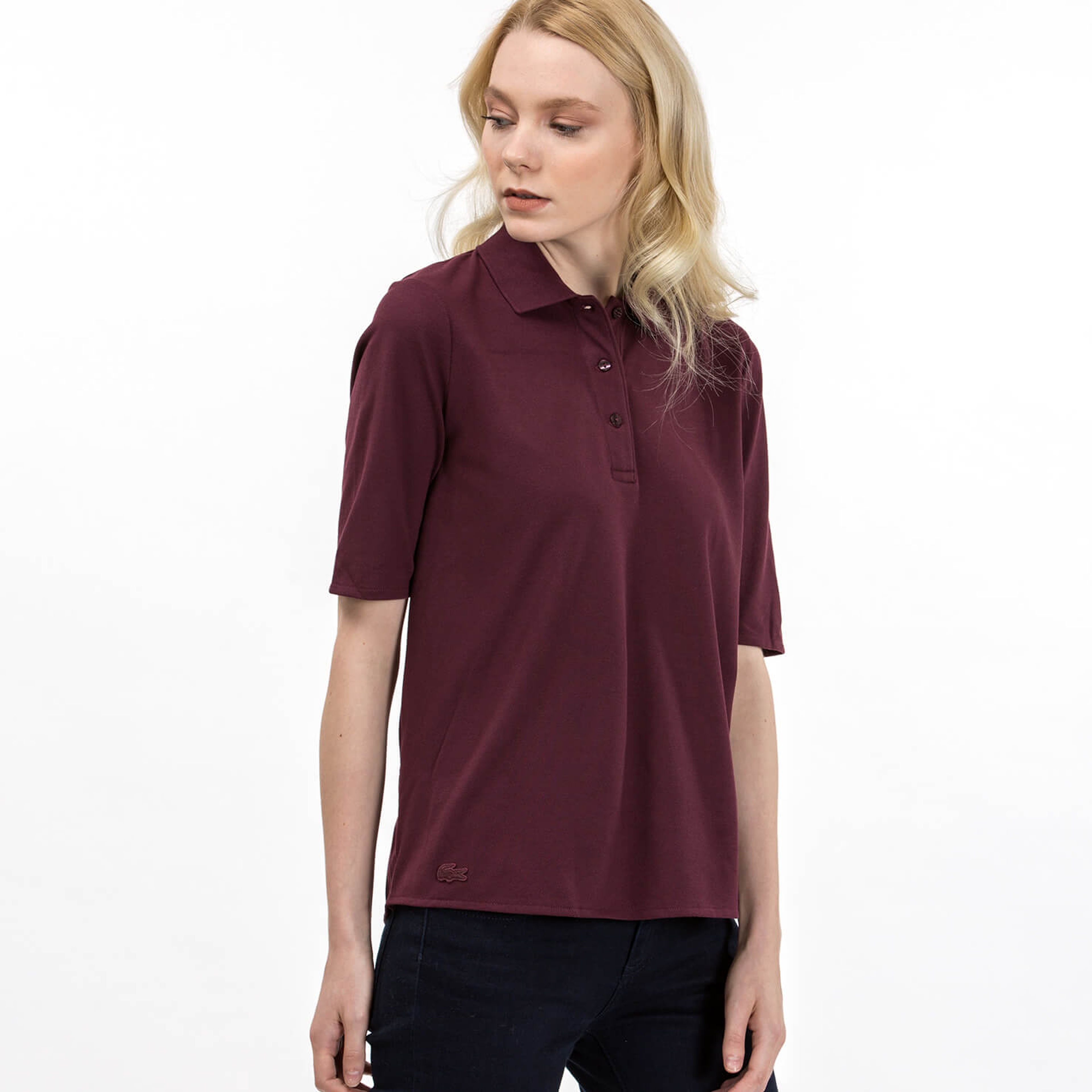 Lacoste Kadın Bordo Polo