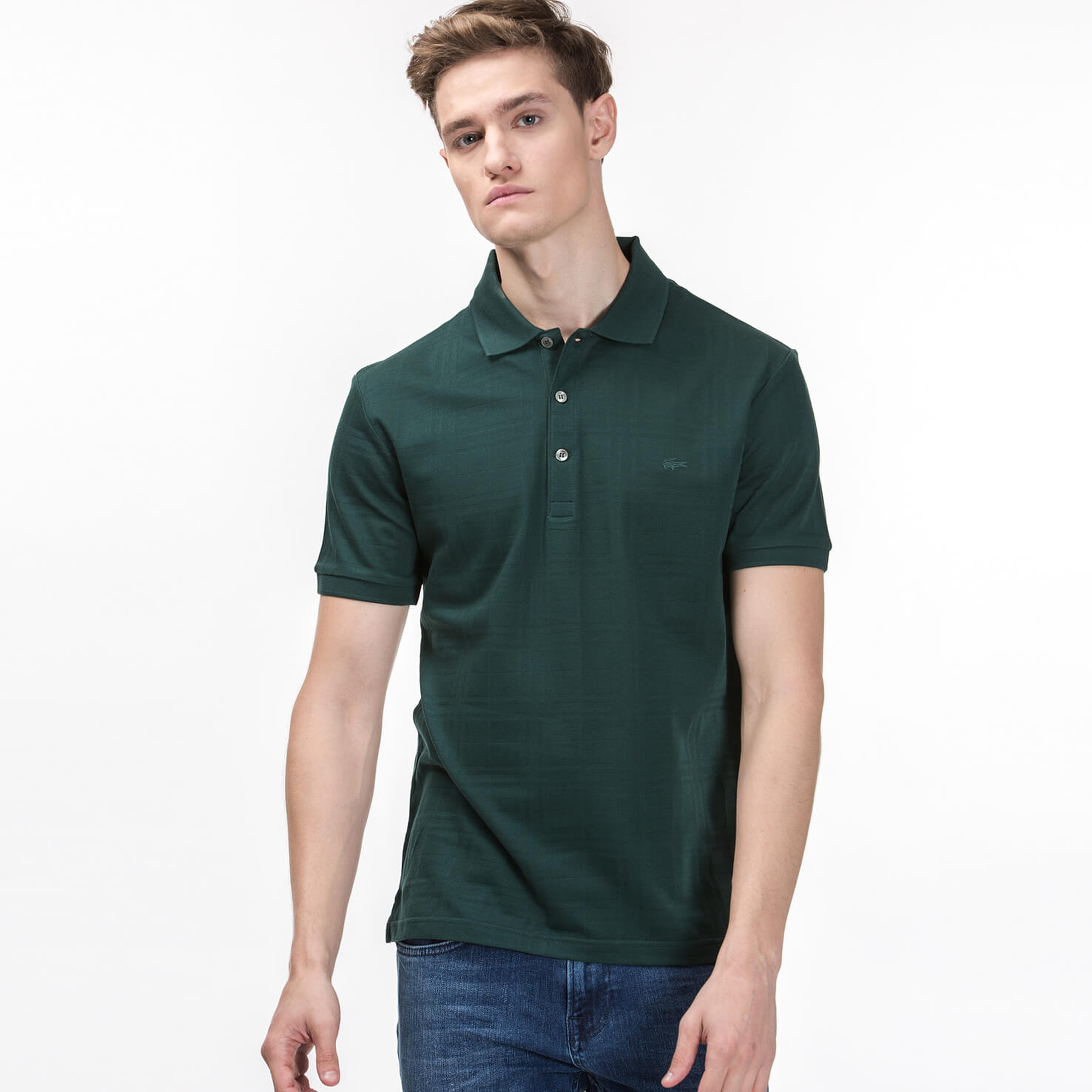 Lacoste Erkek Yeşil Regular Fit Kısa Kollu Polo
