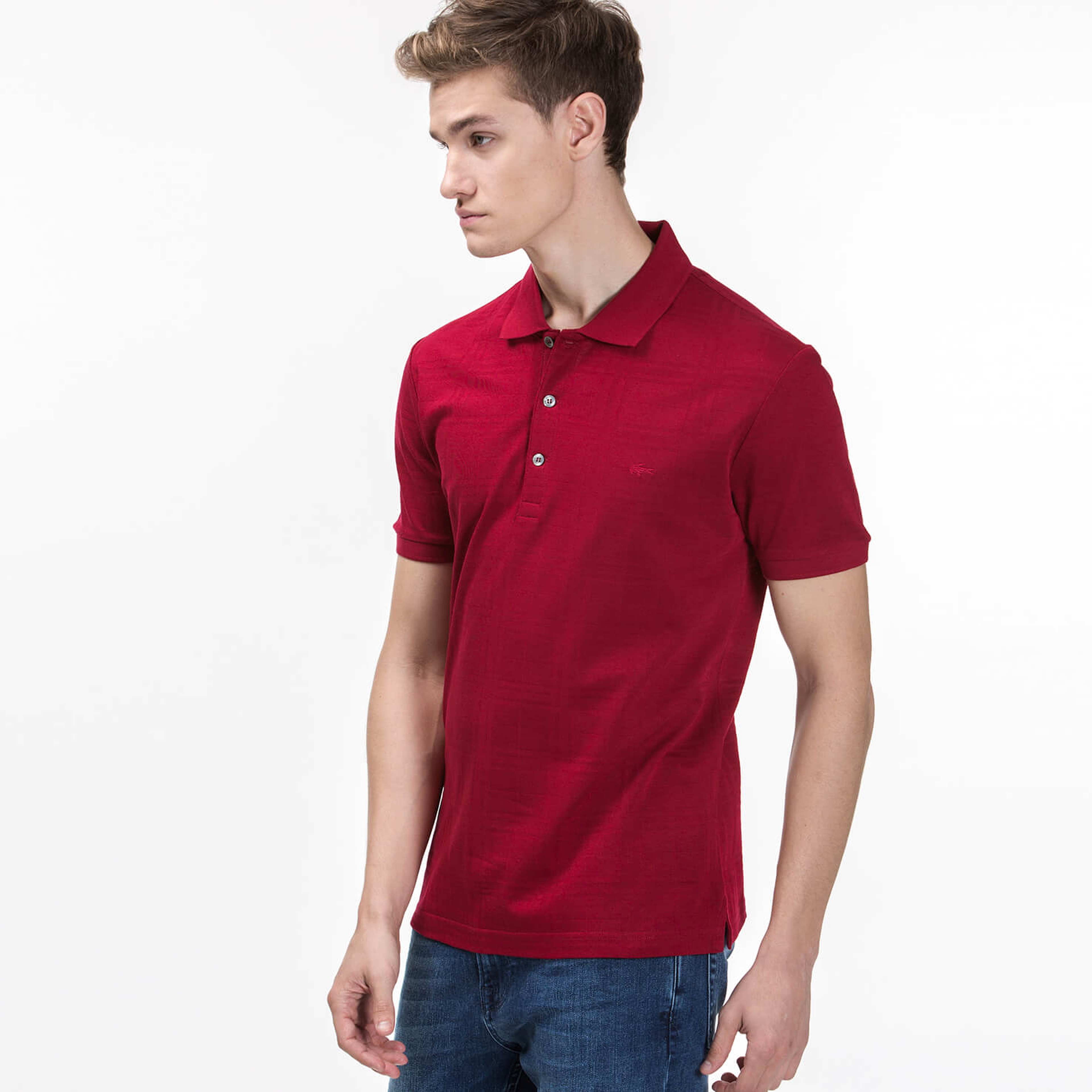 Lacoste Erkek Bordo Regular Fit Kısa Kollu Polo