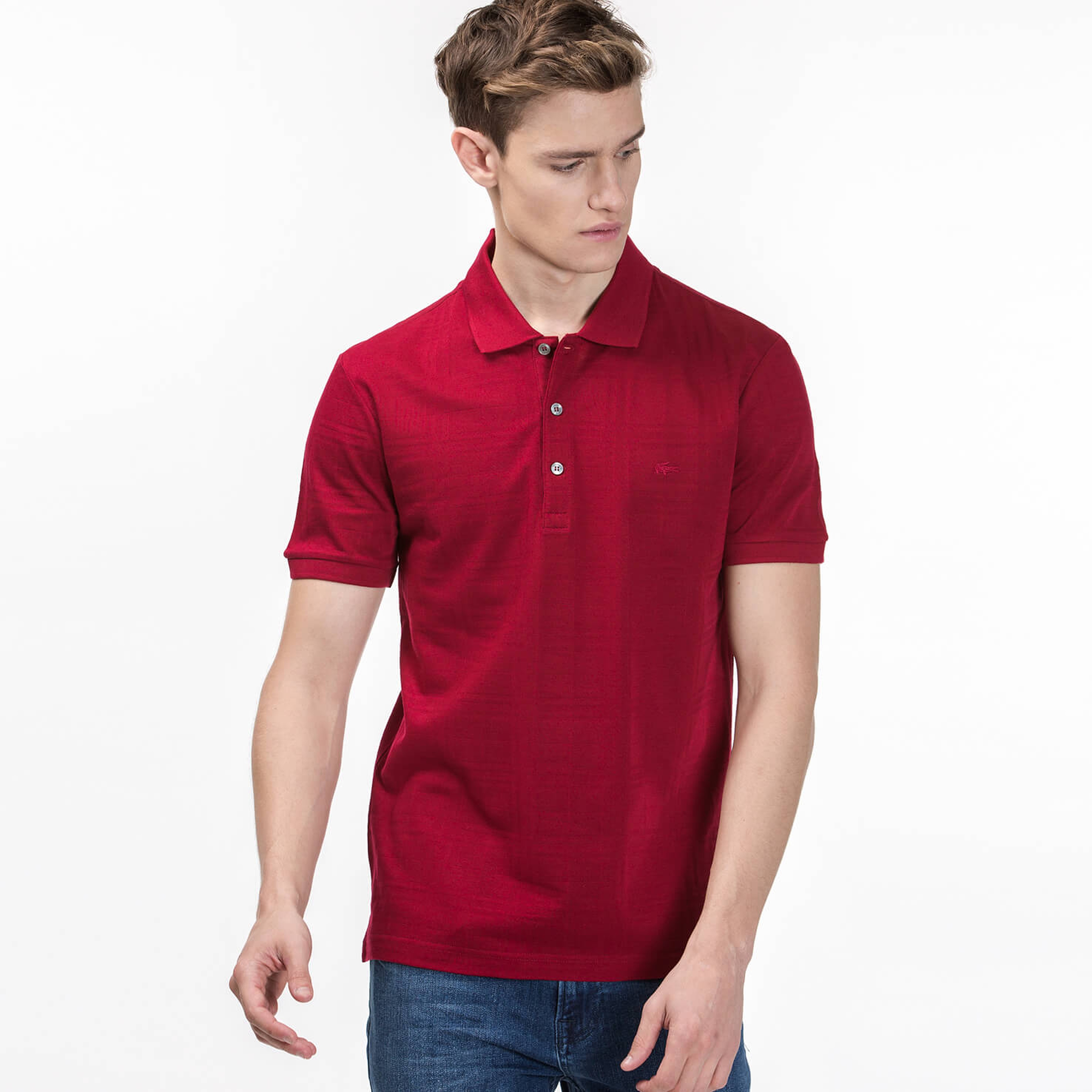 Lacoste Erkek Bordo Regular Fit Kısa Kollu Polo