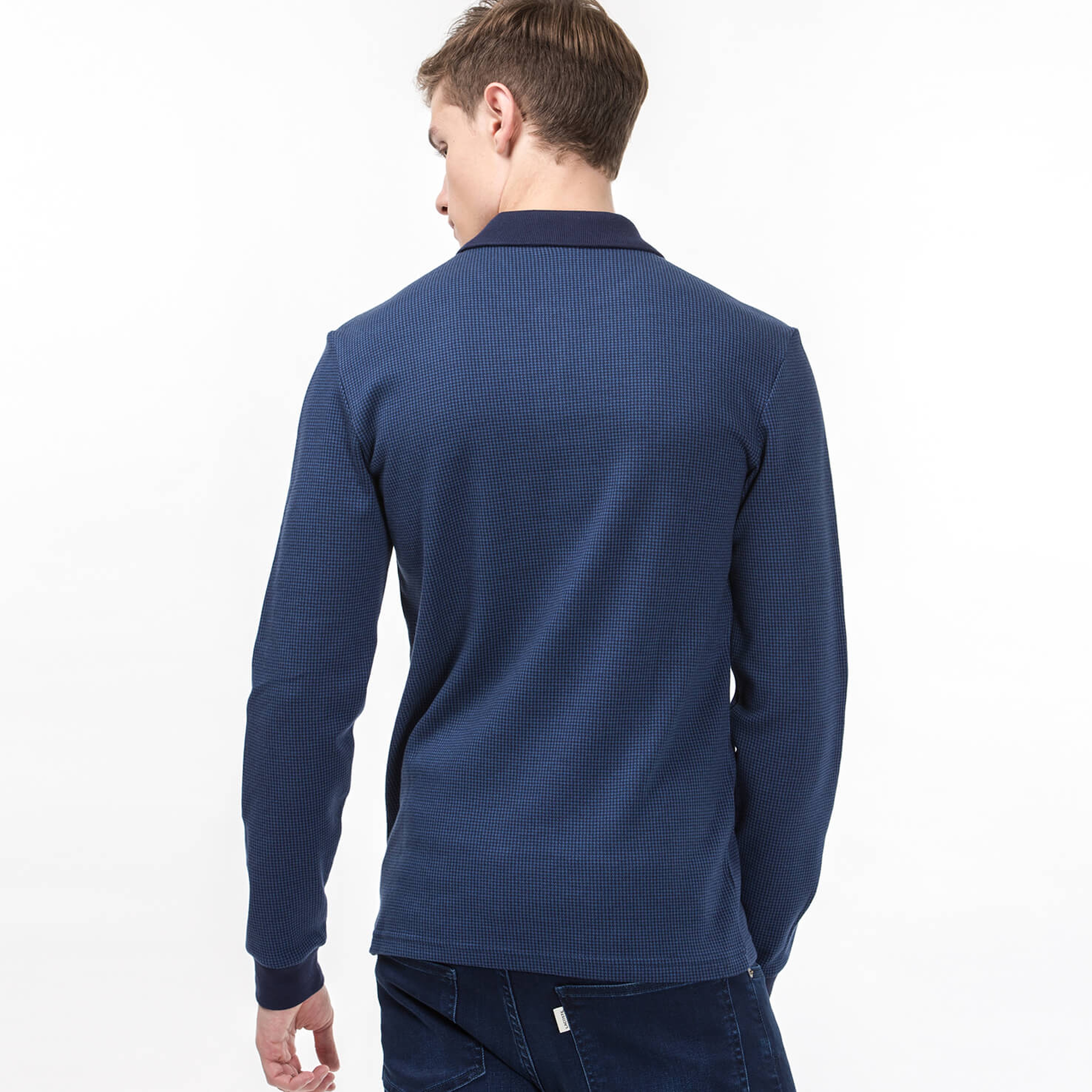 Lacoste Erkek Lacivert Slim Fit Uzun Kollu Polo