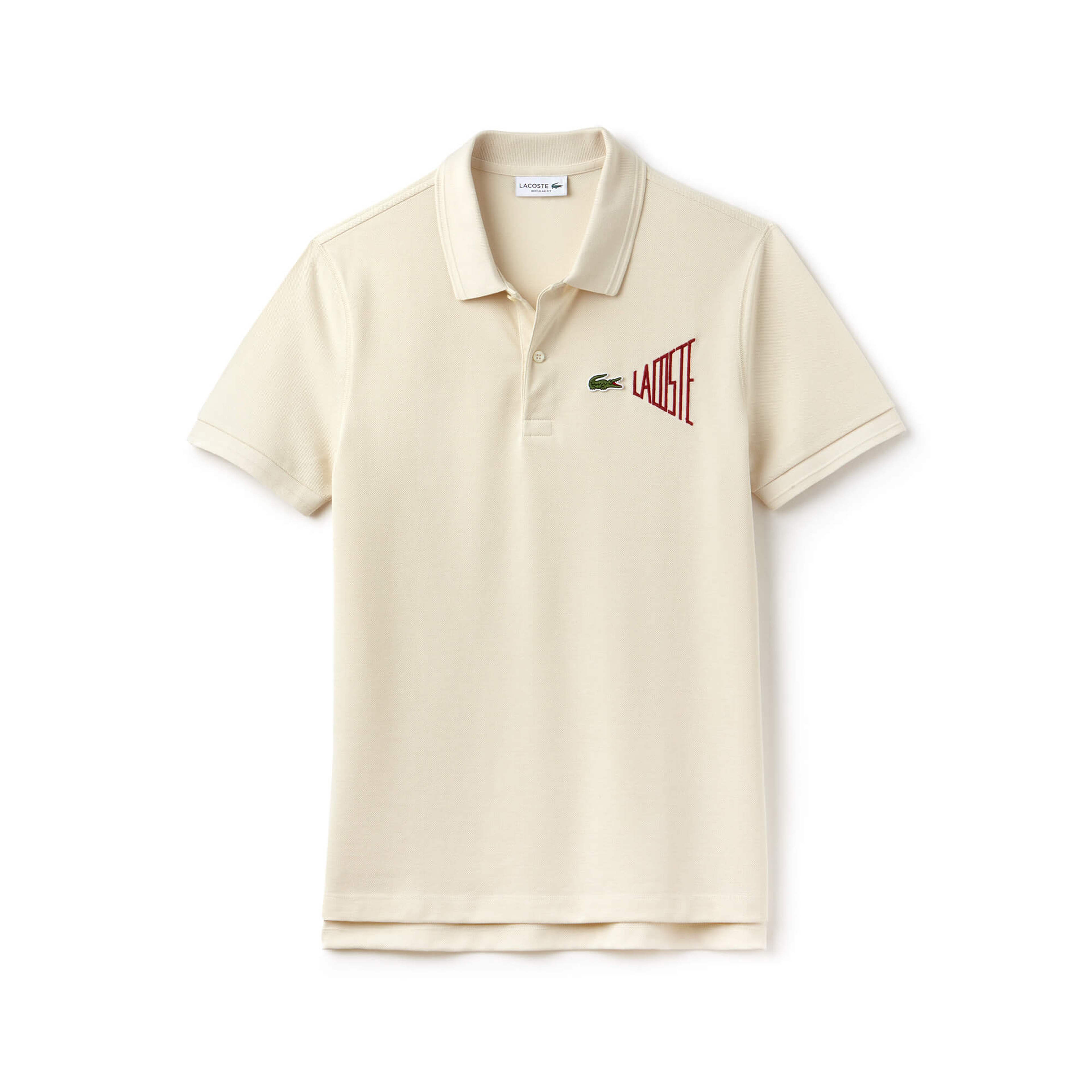 Lacoste Erkek Krem Regular Fit Kısa Kollu Polo