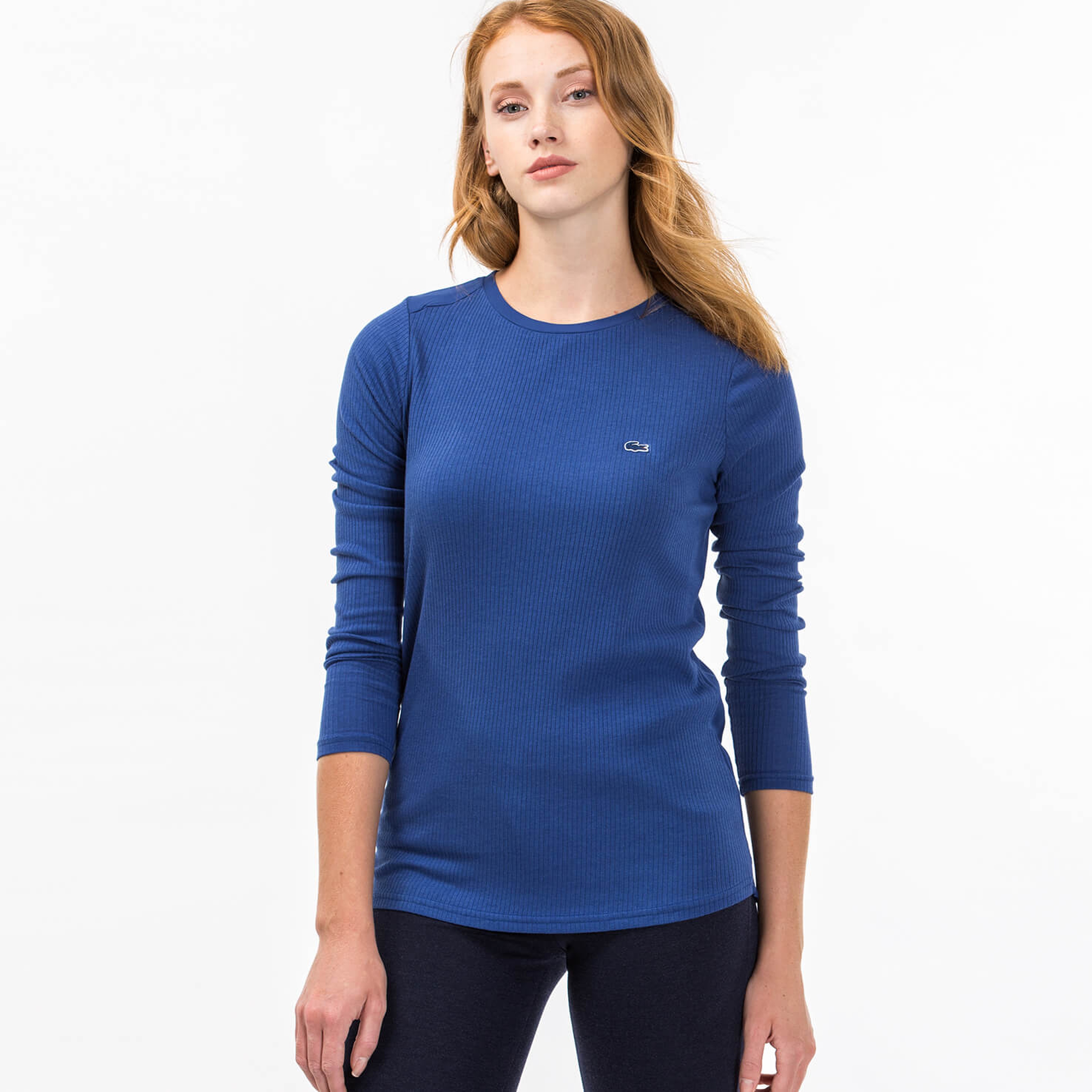 Lacoste Kadın Lacivert Uzun Kollu T-Shirt