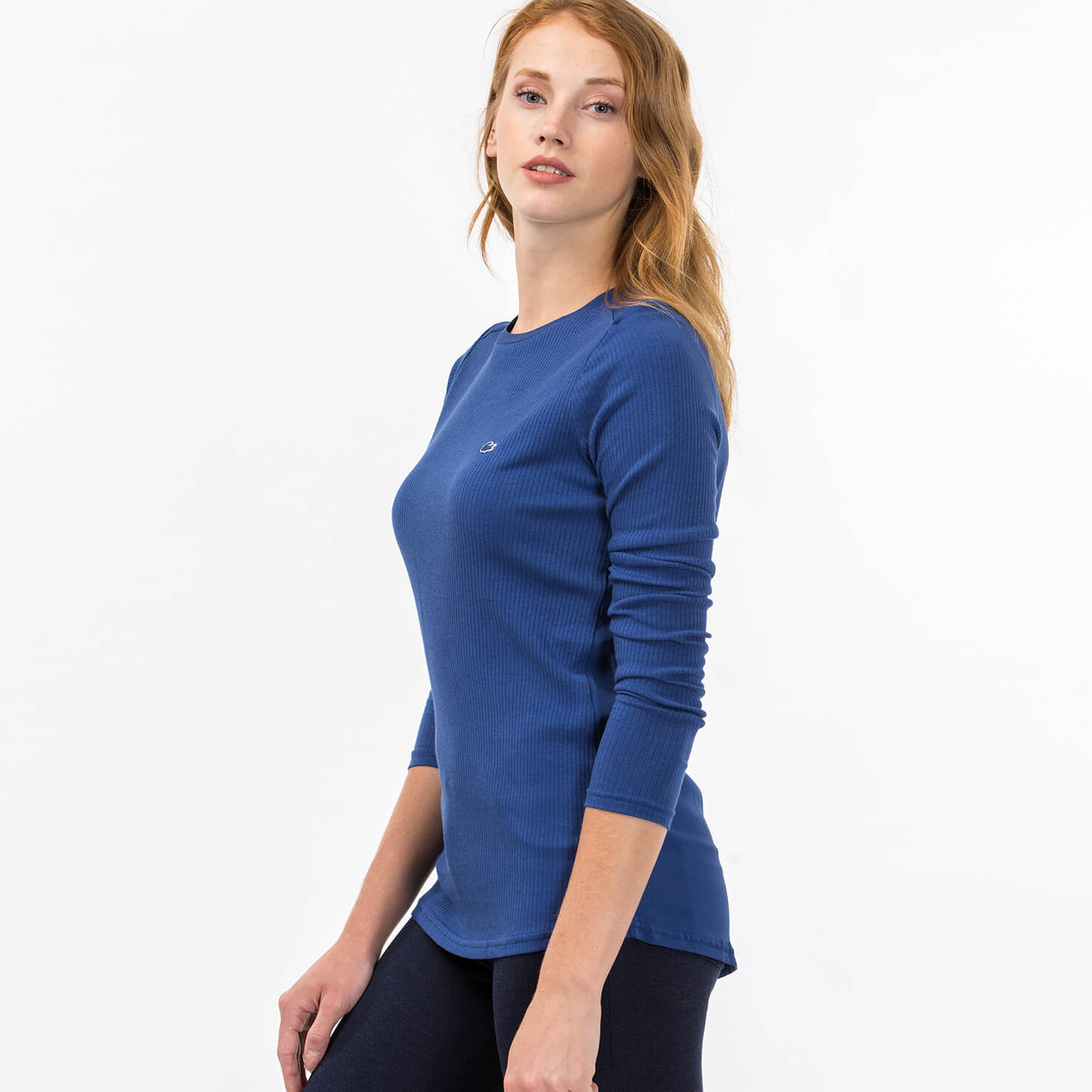 Lacoste Kadın Lacivert Uzun Kollu T-Shirt