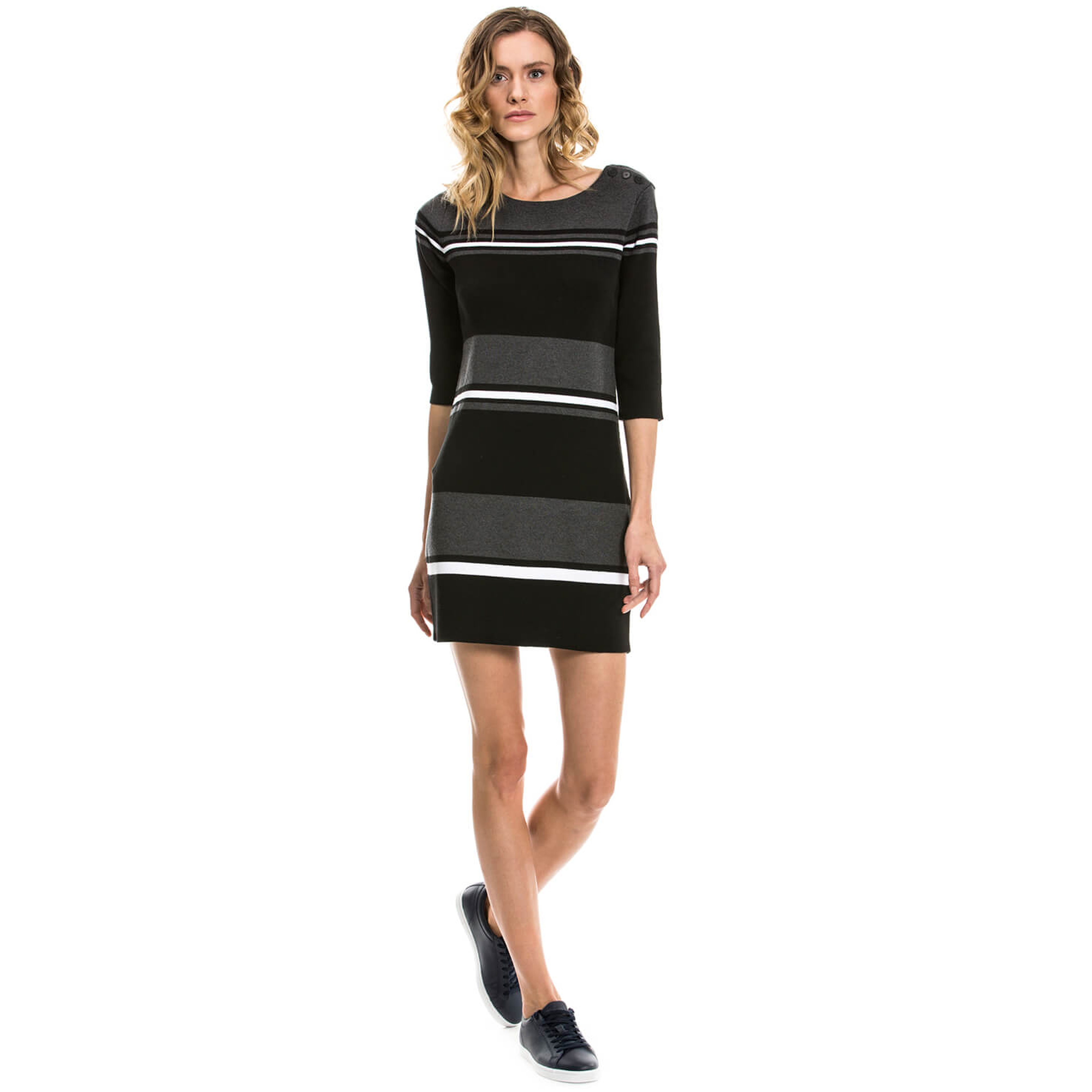 Nautica Kadın Siyah Regular Fit Elbise