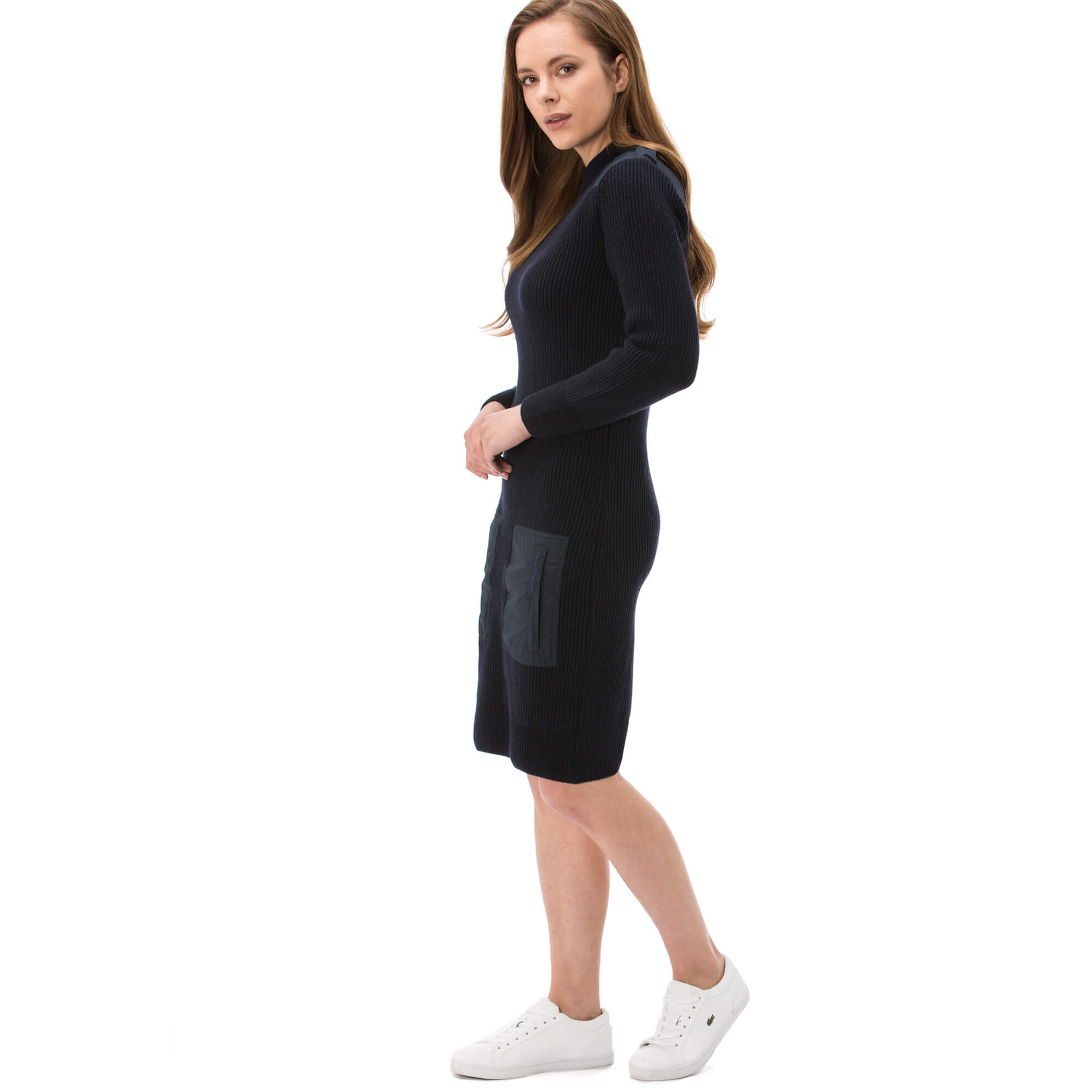 Lacoste Kadın Slim Fit Lacivert Elbise