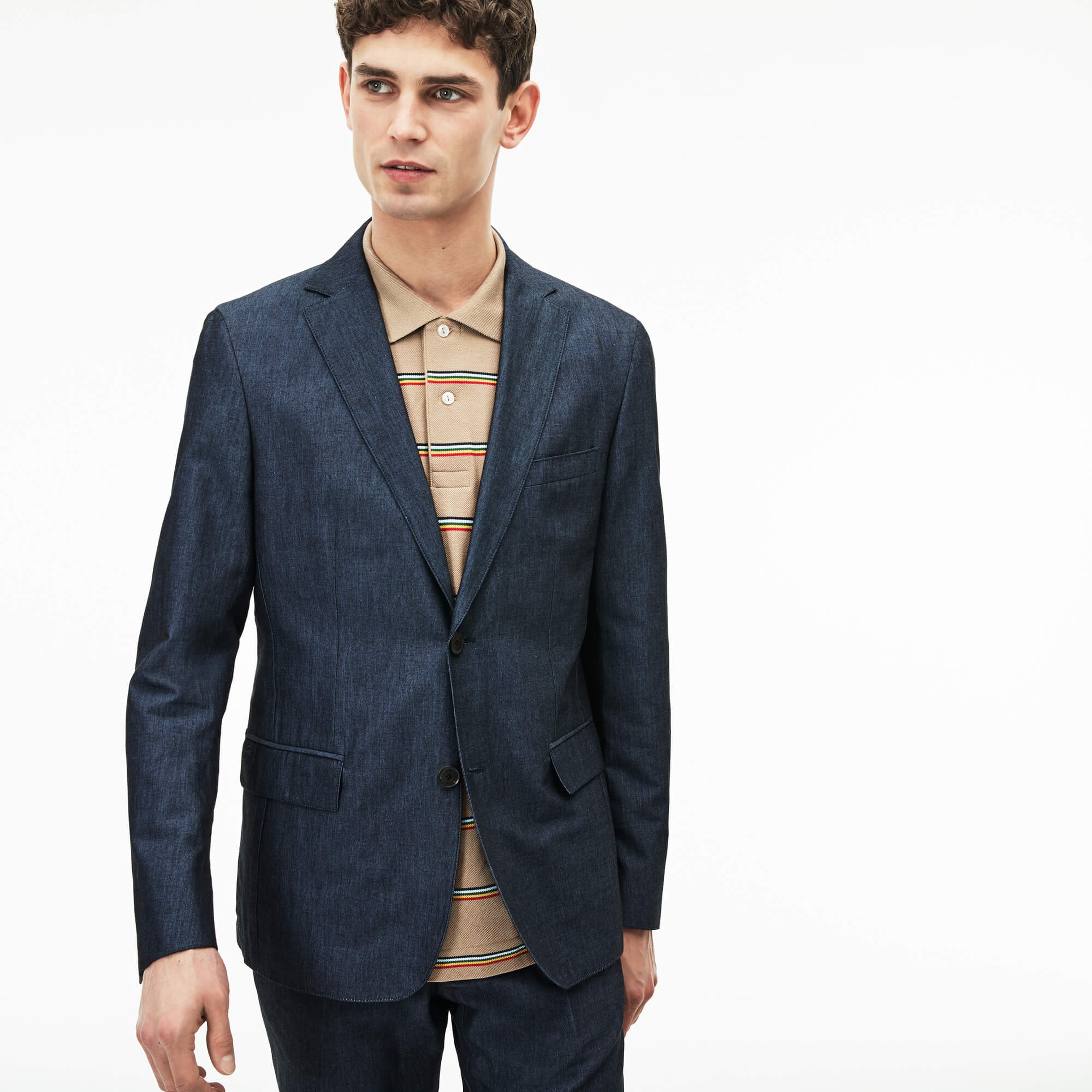 Lacoste Erkek Slim Fit Mavi Ceket