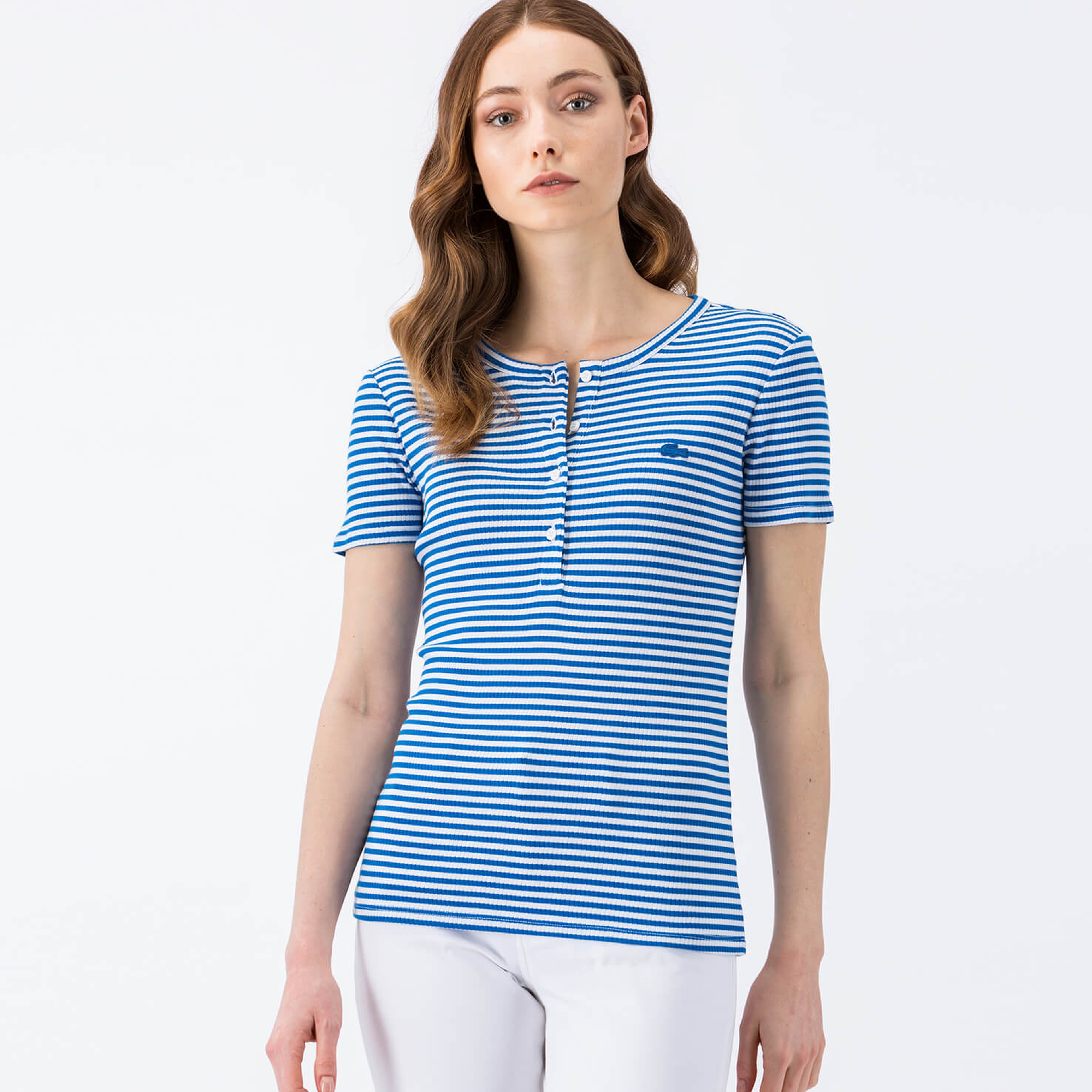 Lacoste Kadın Mavi T-Shirt