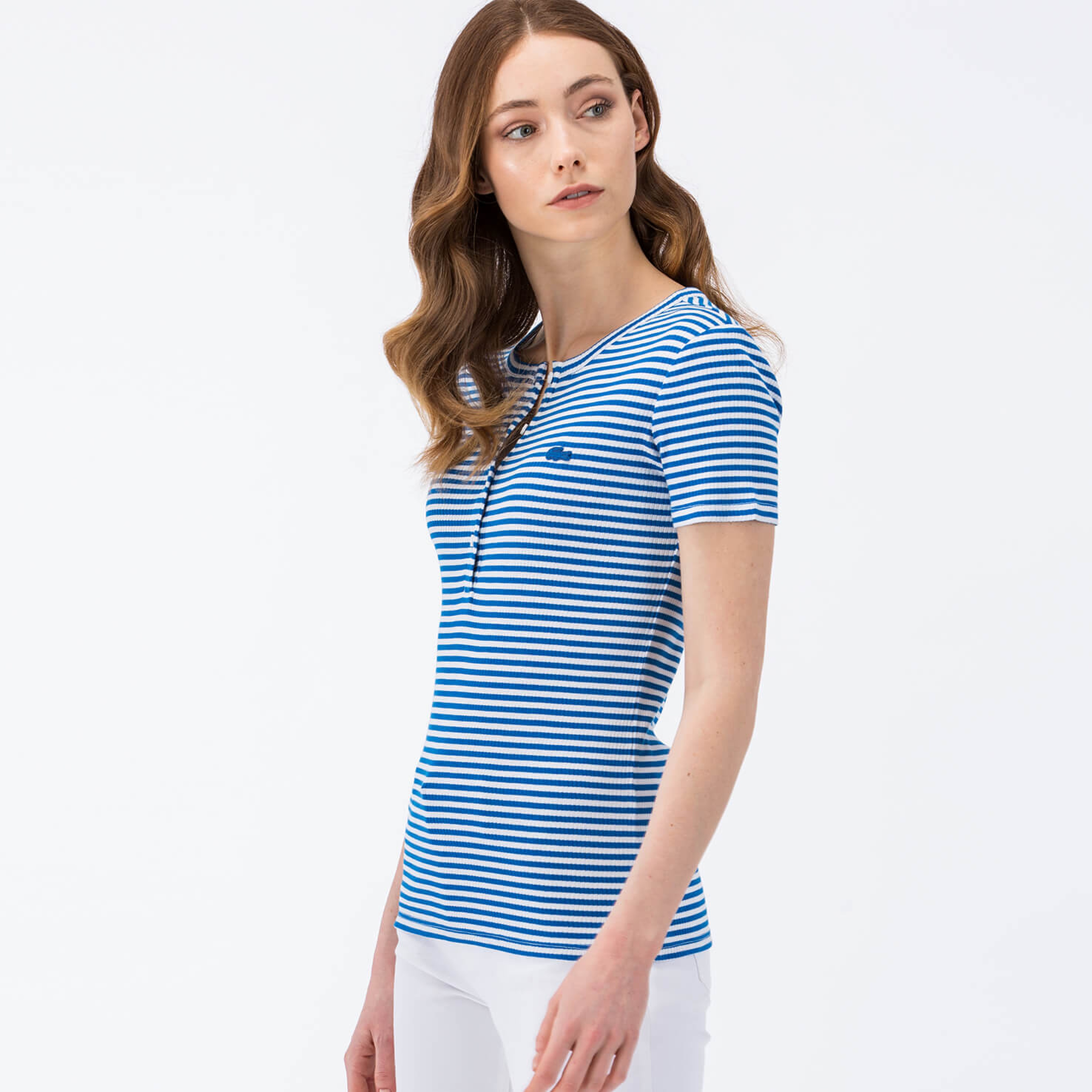 Lacoste Kadın Mavi T-Shirt